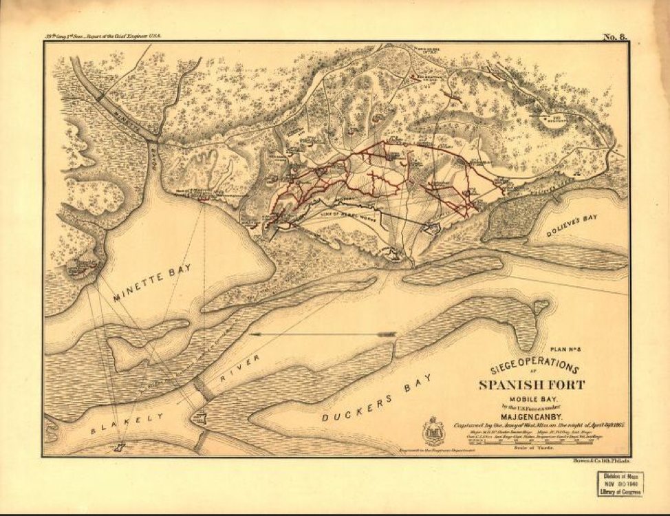 Map of Spanish Fort, Alabama - Library of Congress