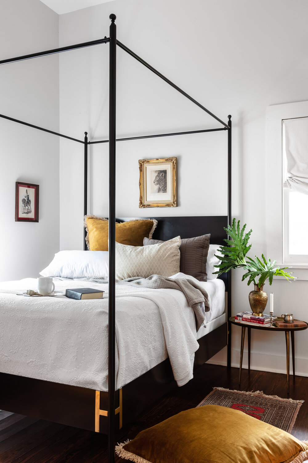 Josephine Black Metal Four Poster Canopy Bed Doorman Four Poster Canopy Bed Doorman, King Size Metal Four Poster Bed