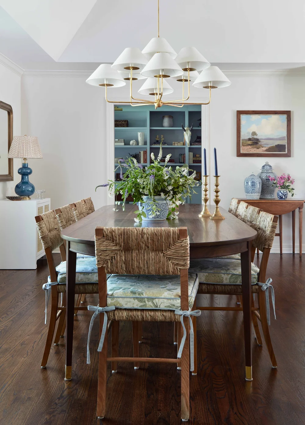 Round Top Wooden Dining Table with Boomerang Legs, Walnut Brown