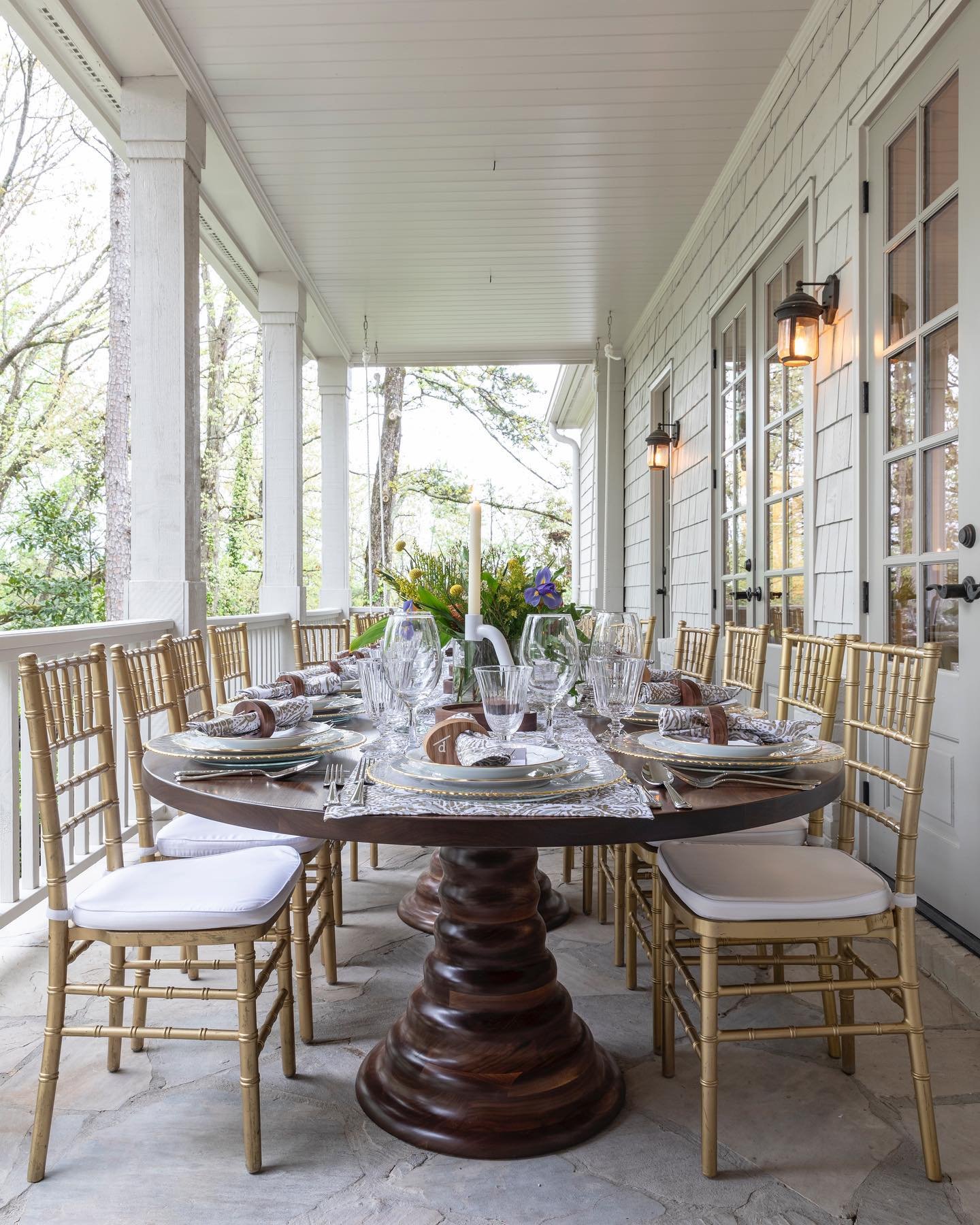 Last week we teamed up with our friends @marminaturalstone and hosted a &ldquo;Spring in the Garden&rdquo; dinner party with local designers from around Atlanta. Of course we gathered around our fabulous Amelia and Annette tables and brought up some 