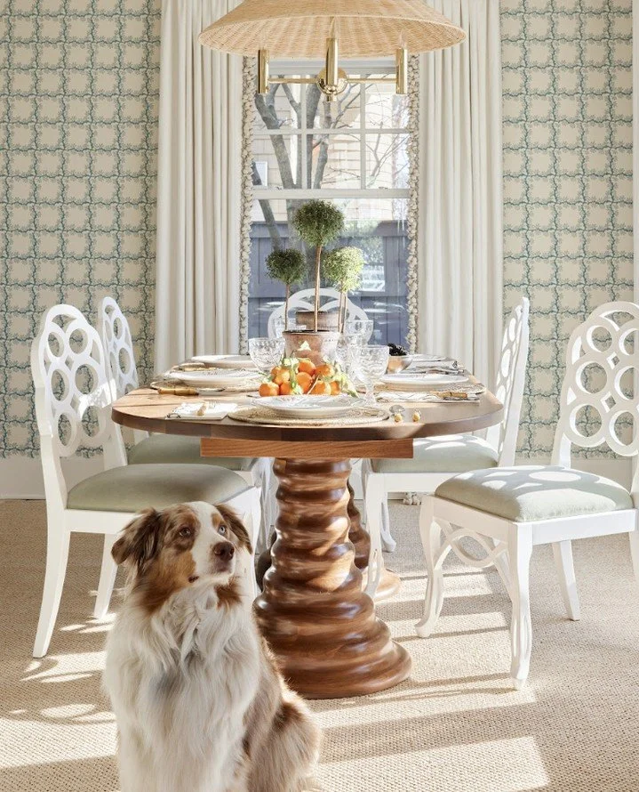 Today on Mailman - one of our favs, Connecticut based @byinteriorsct takes us behind the scenes of their colorfully crisp and approachable design process. Plus a round up of Amelia and Annette tables from their recent projects!⁠
⁠
Dining room photogr