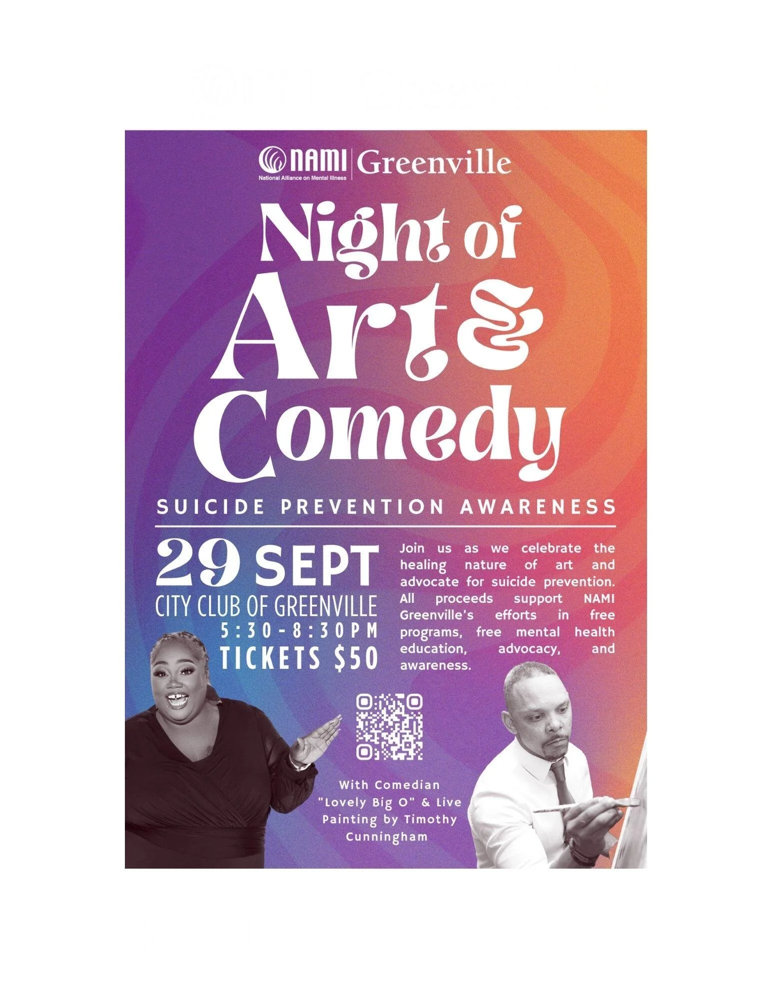 NAMI Greenville Night of Art and Comedy