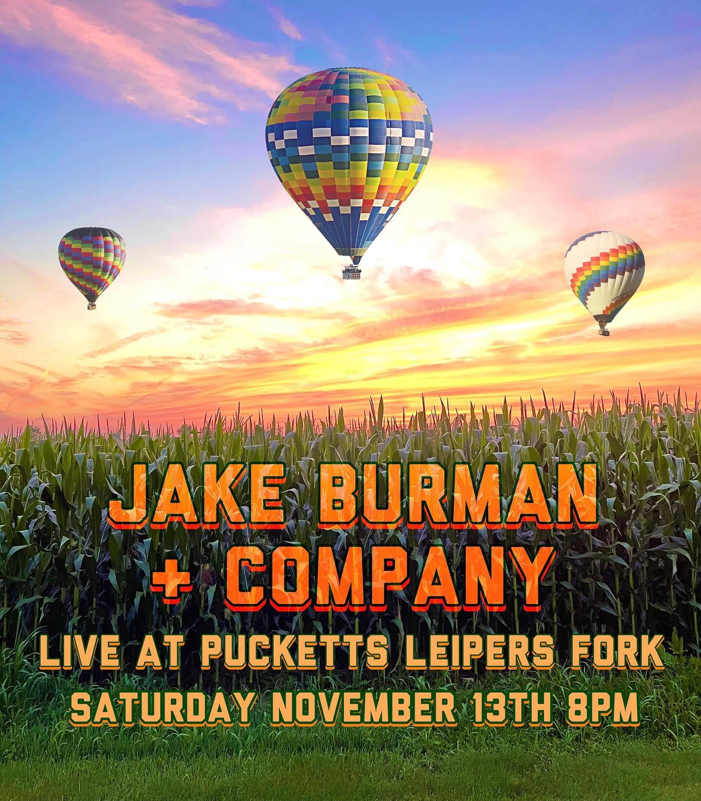 This Saturday we&rsquo;ll be back at @puckettsleipersfork!  8PM reserve your seats NOW!