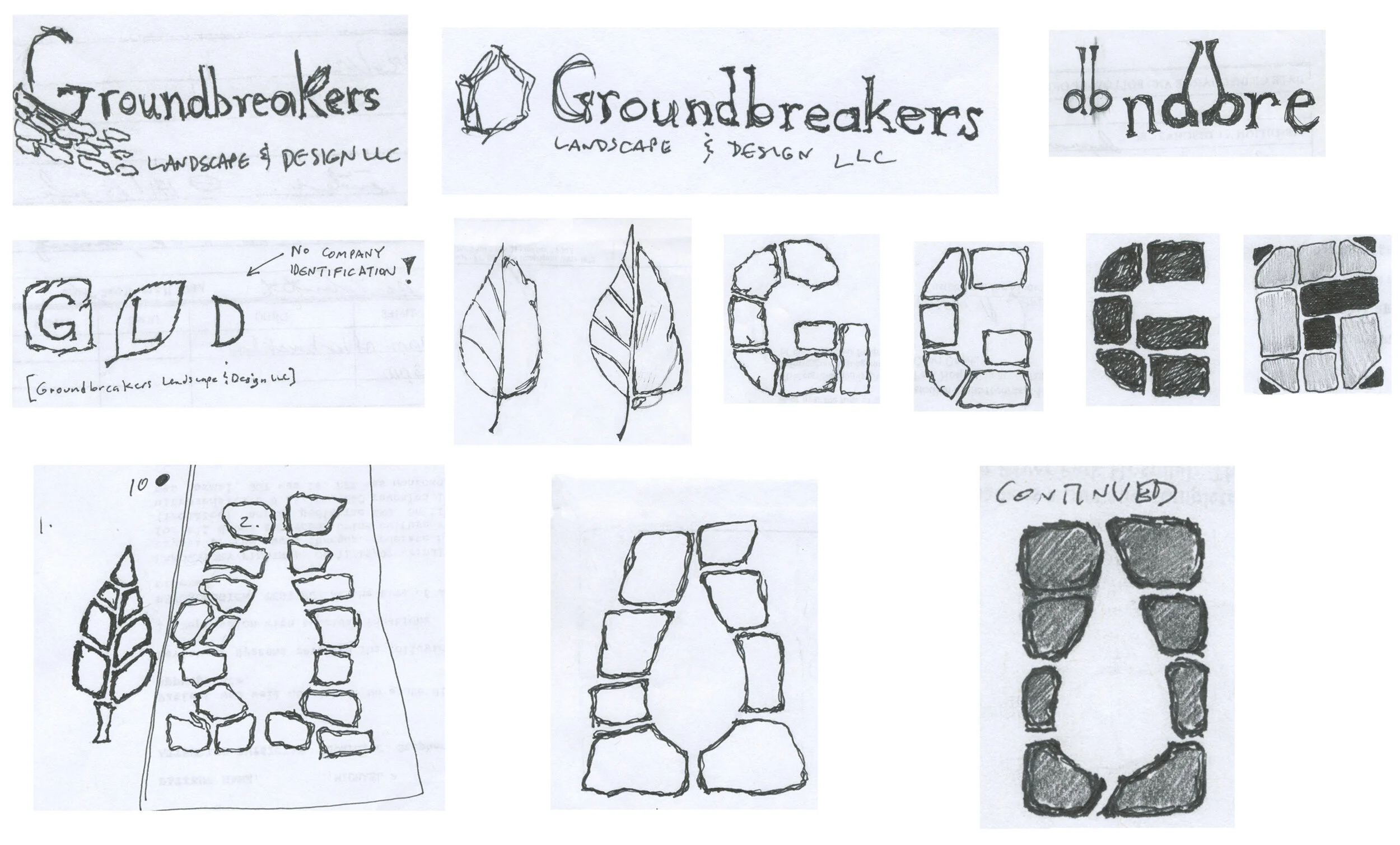 Some early logo sketches