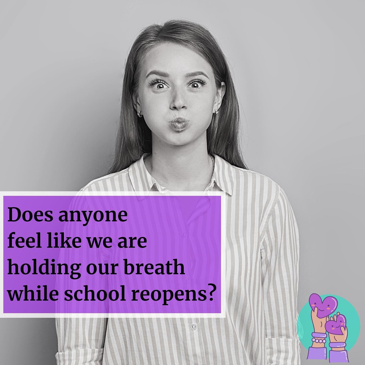 We know so many of us are feeling it 💜
⠀
It just seems like a feeling we are collectively having and we are with you! 💜
⠀
This is all new and whatever your new school year looks like we hope you can exhale soon! 💜
⠀
#parents #parenting #school2020