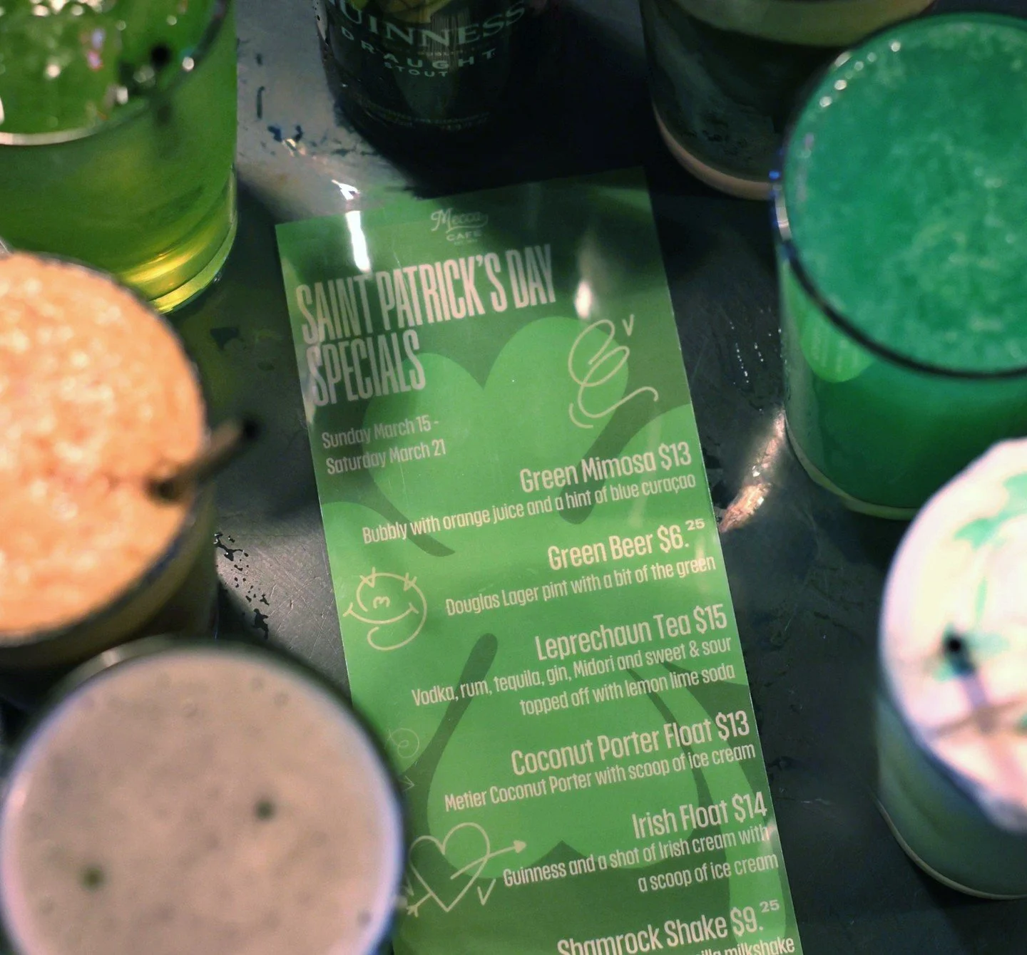 It's St. Patrick's Week! 

Remember: this holiday is a marathon, not a sprint, and we&rsquo;re the official hydration station! Join us today through Saturday for drink specials that&rsquo;ll make you feel lucky

🍻💚🤩 

#stpatricksday #drinkspecials