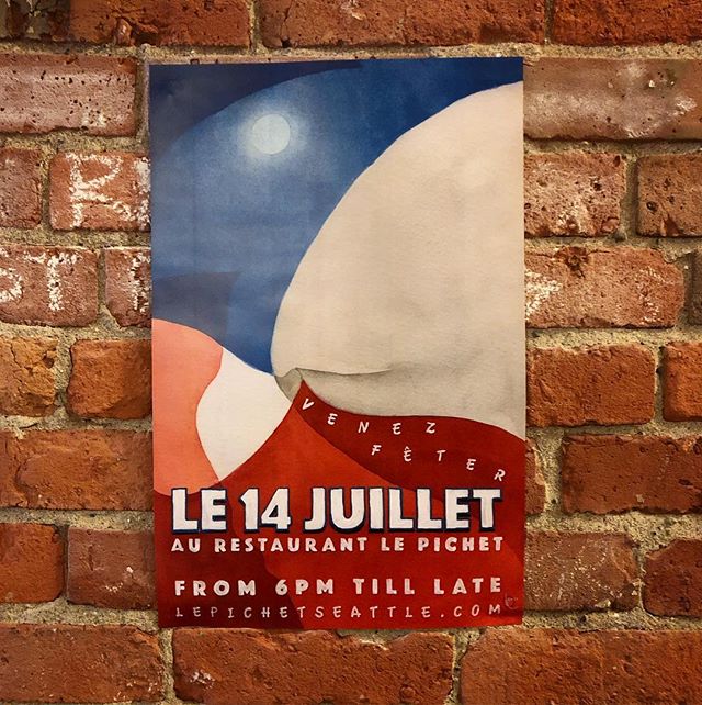 Join us tomorrow to celebrate Bastille Day 2019!  It&rsquo;s going to be a good one!  Live music, street food, general merriment!  Starting at 6 pm.  #lepichetcelebratesbastilleday #lepichetseattle #lepichet #bastilleday🇫🇷