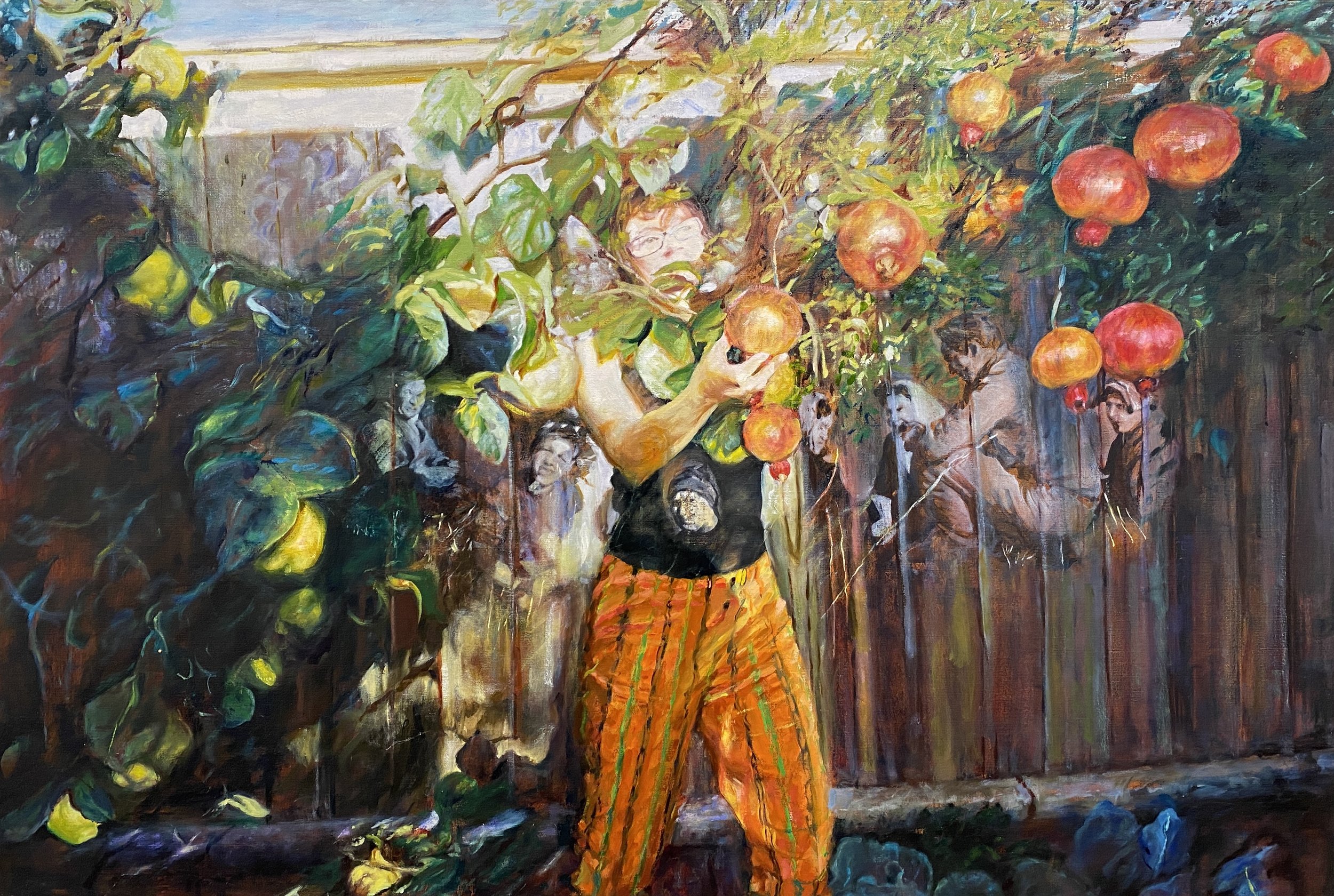 11. Self Portrait in Backyard with Memories and Fruit | NFS