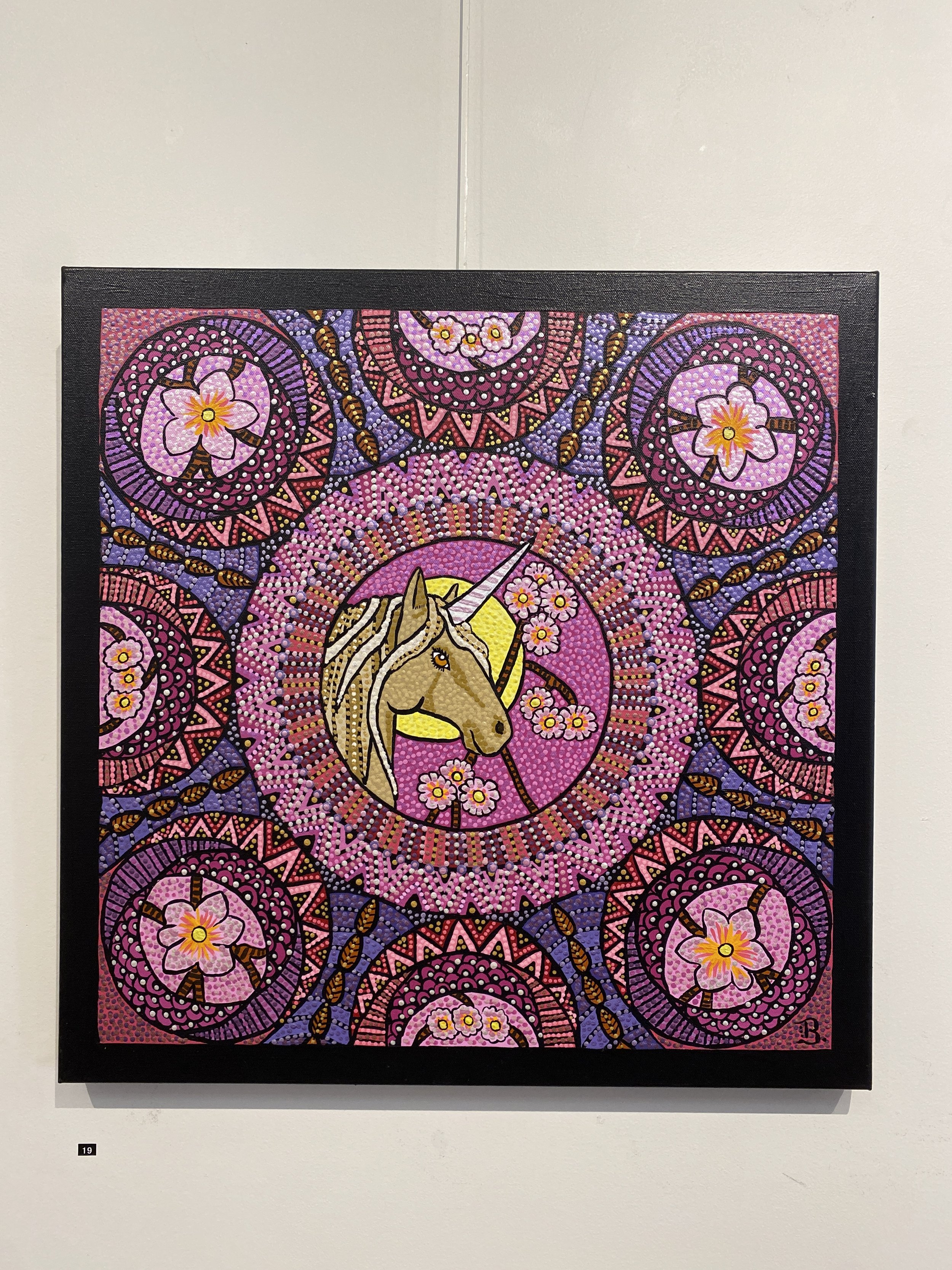 19. Unicorn Mandala 1 | 61x61cm, $425