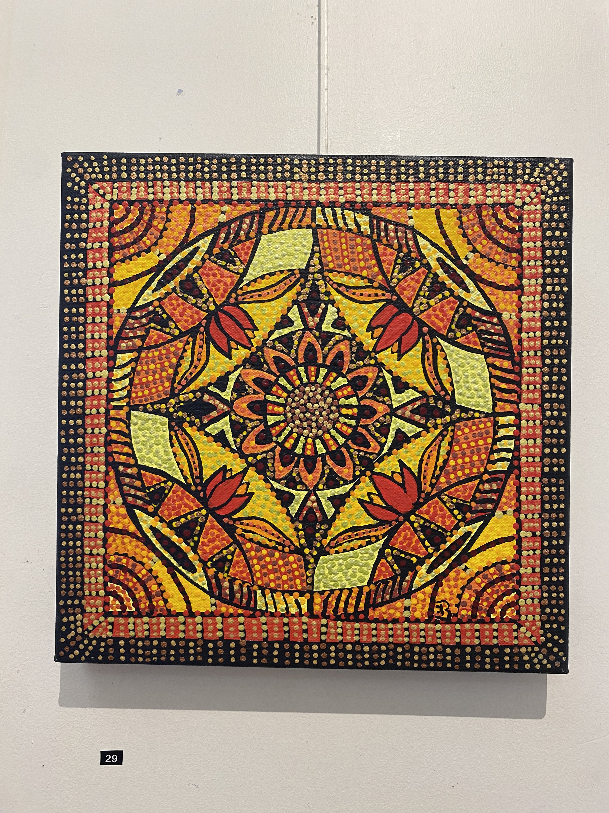 29. Autumn Mandala | 30x30cm, $150