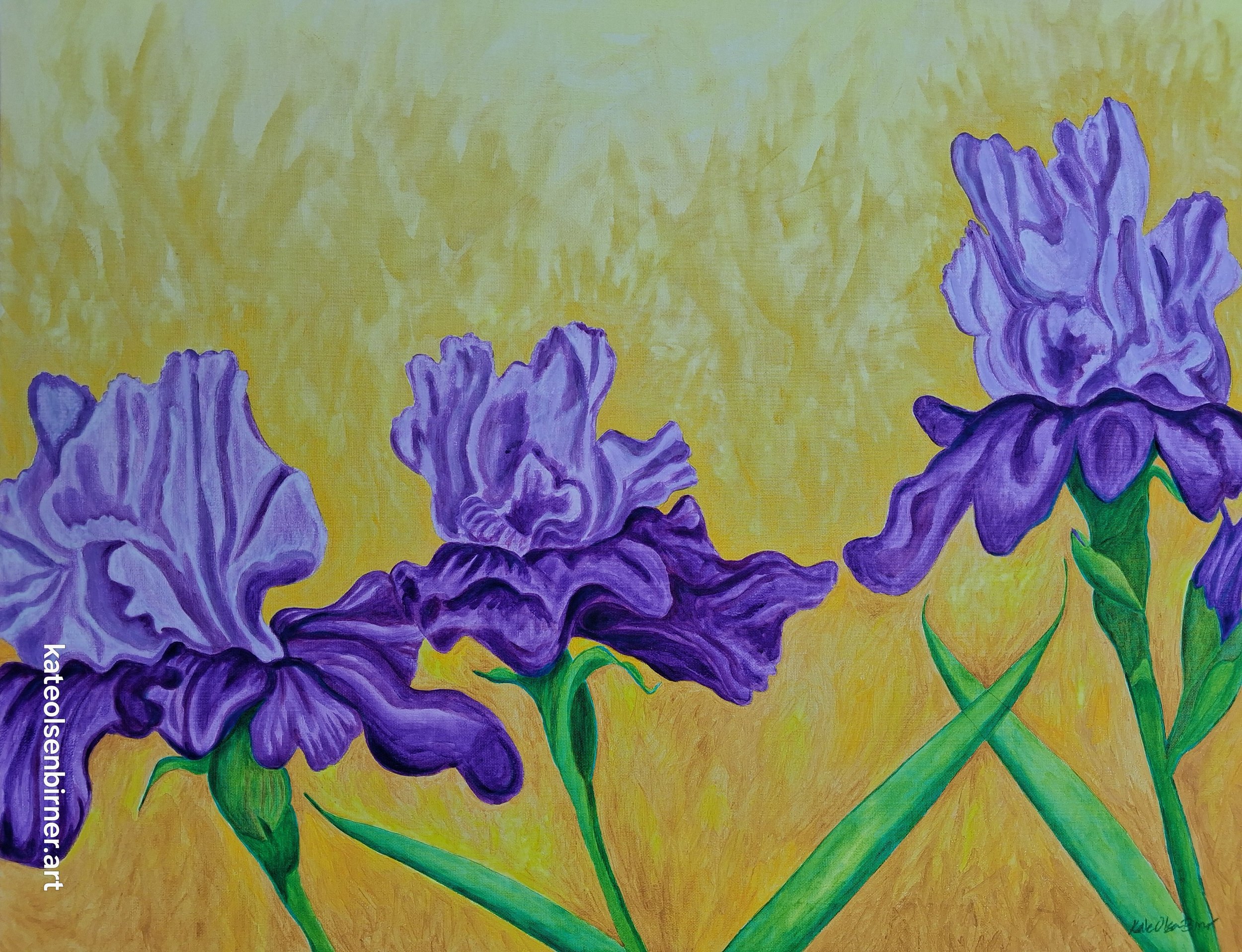 Queen of the Irises 24, by 30 inches, $400/SOLD