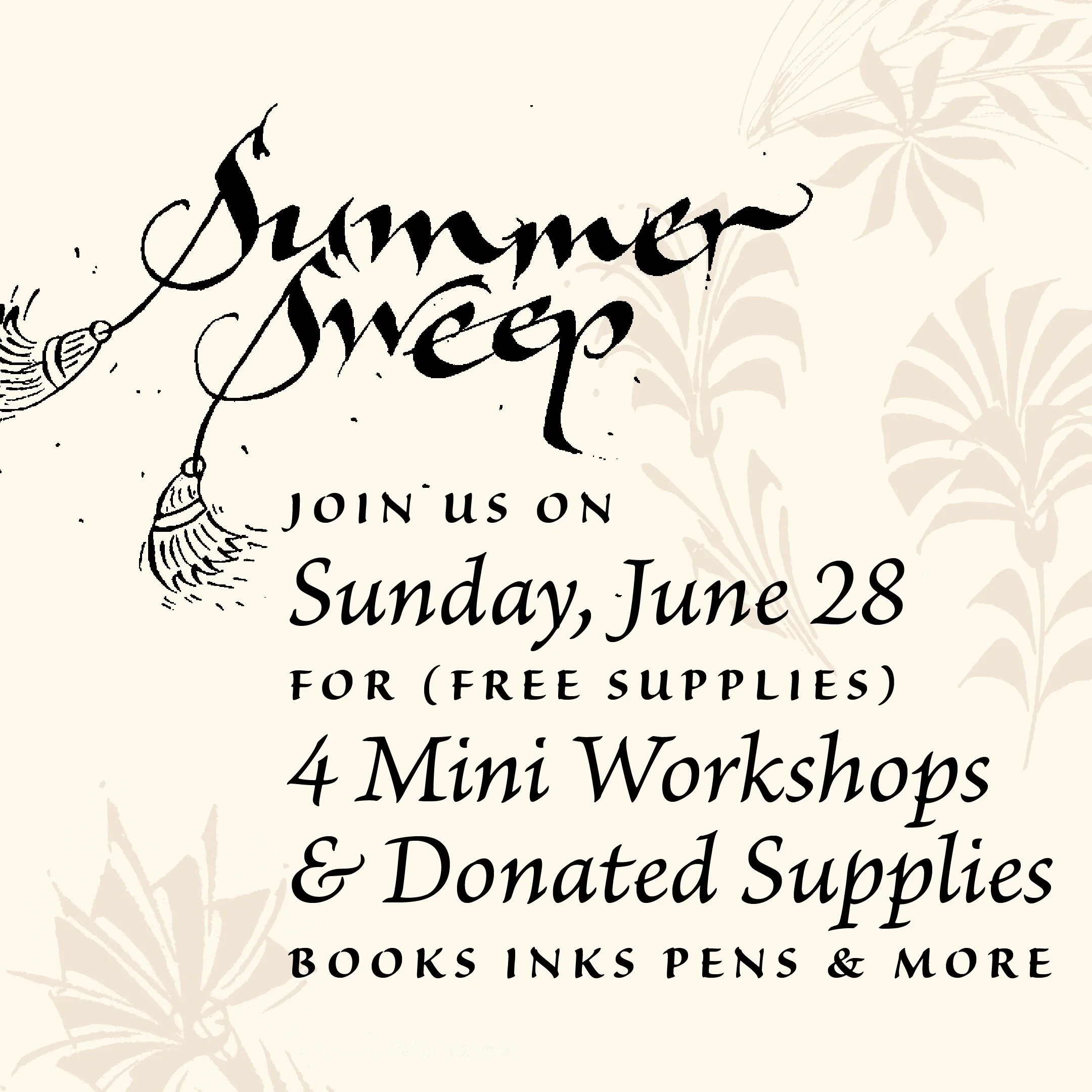 Join us for Summer Sweep!