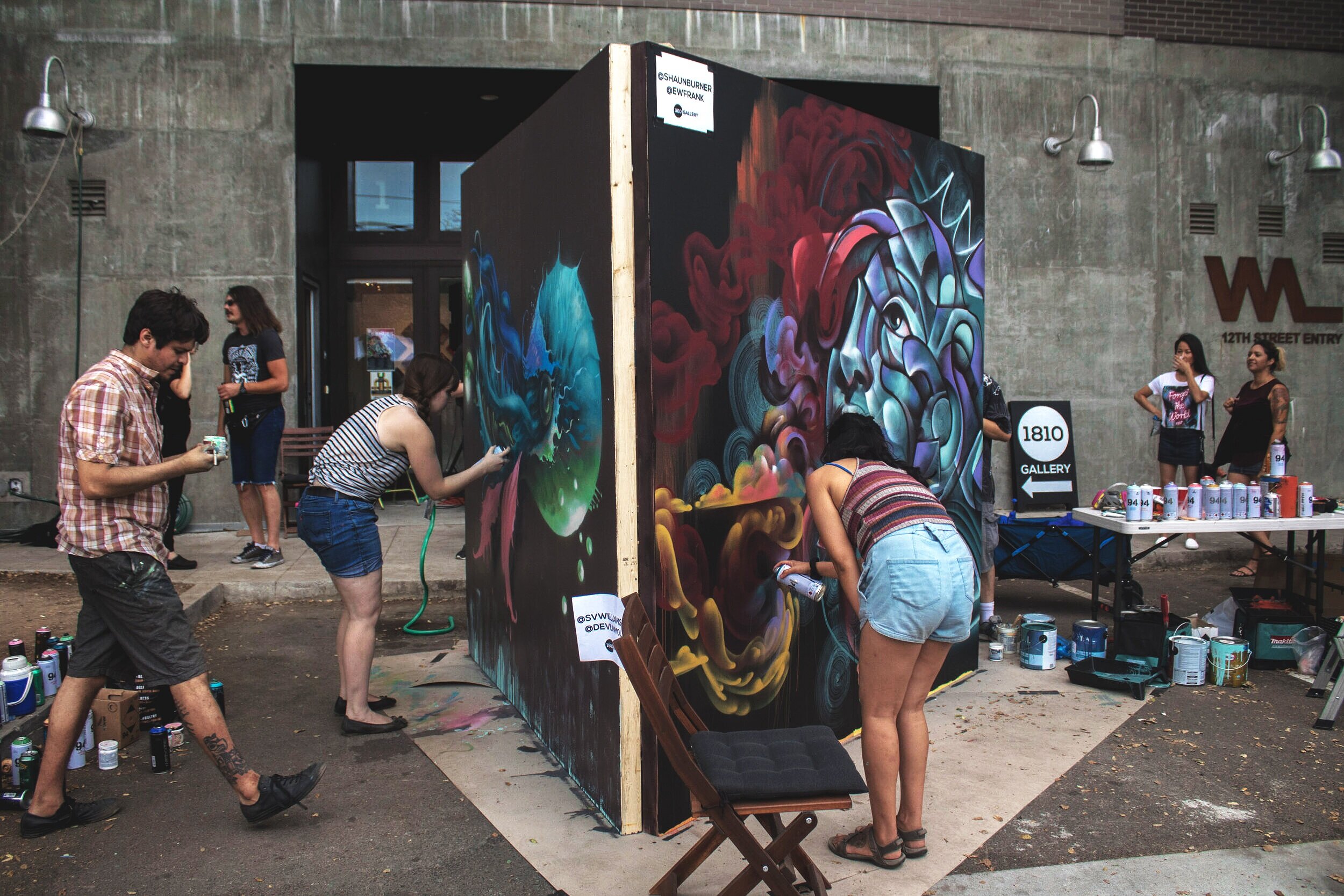  Live painting for R Street Block Party 