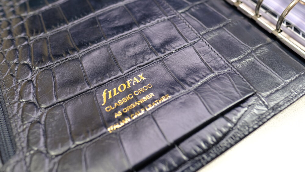 Filofax Classic Croc A5 Size Organizer/Planner Fuchsia Leather 026075 Brand New