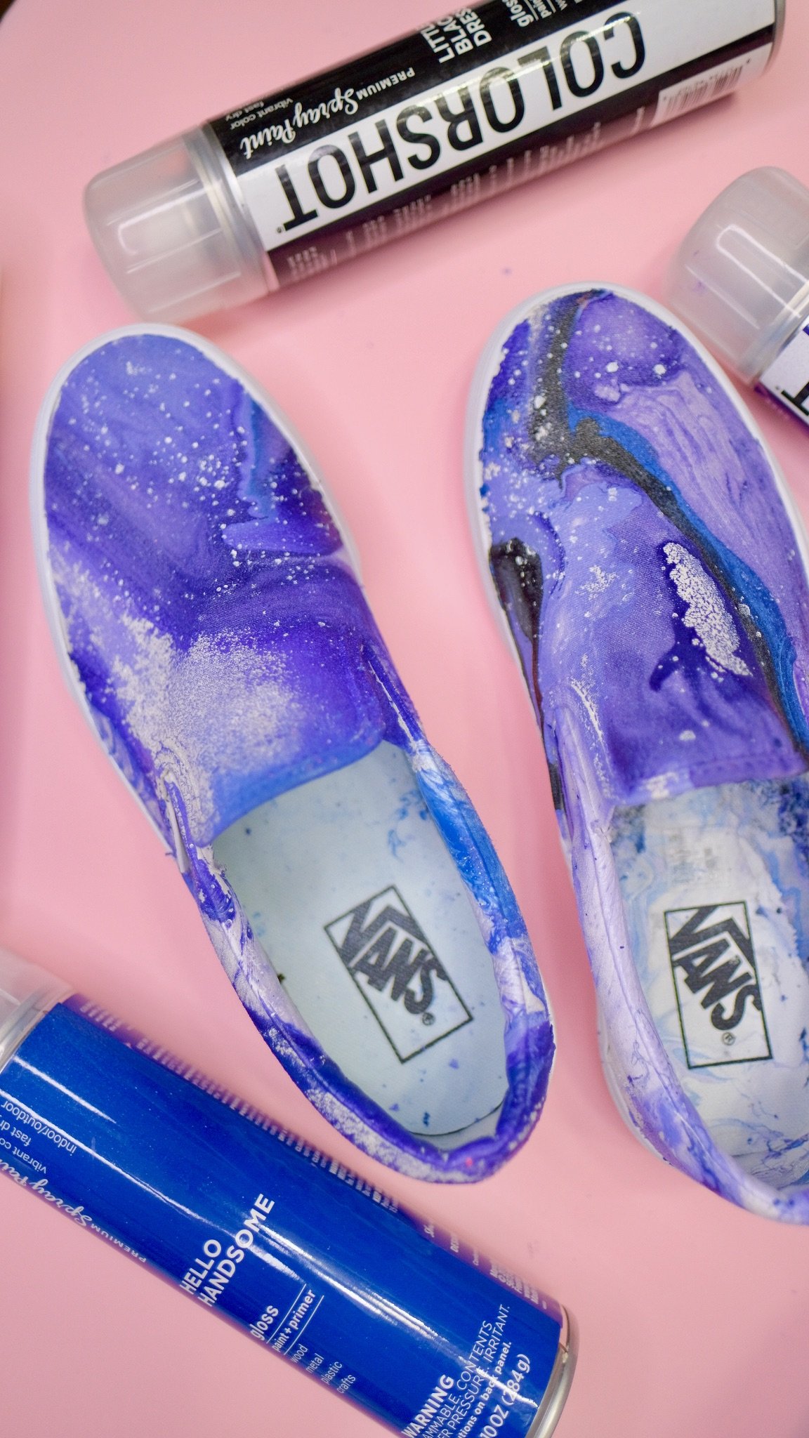 Televisie kijken Verhogen het einde Hydro Dipping Crocs and Vans Shoes with My Color Shot Spray Paint — MOMMY  LHEY DESIGNS