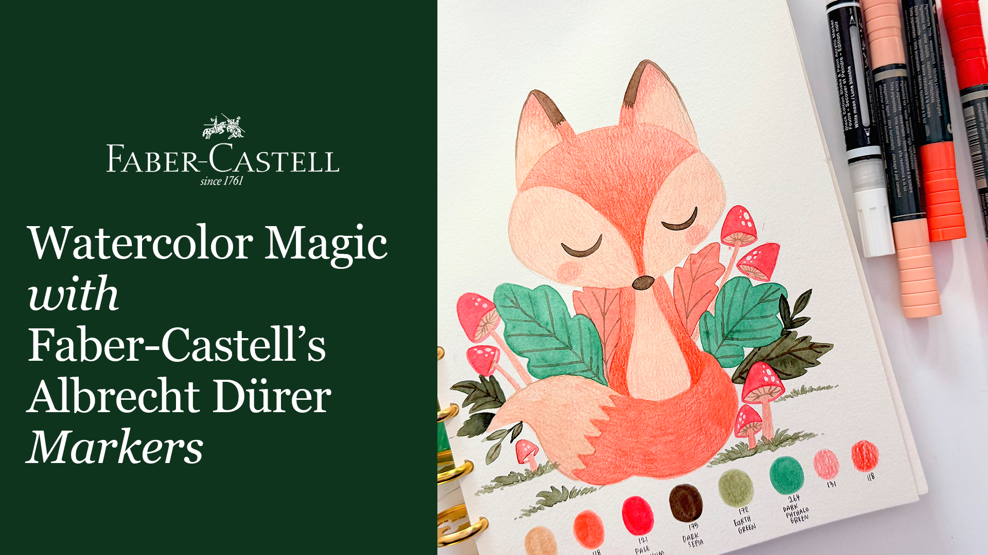 Watercolor Magic with Faber-Castell’s Albrecht Dürer Markers