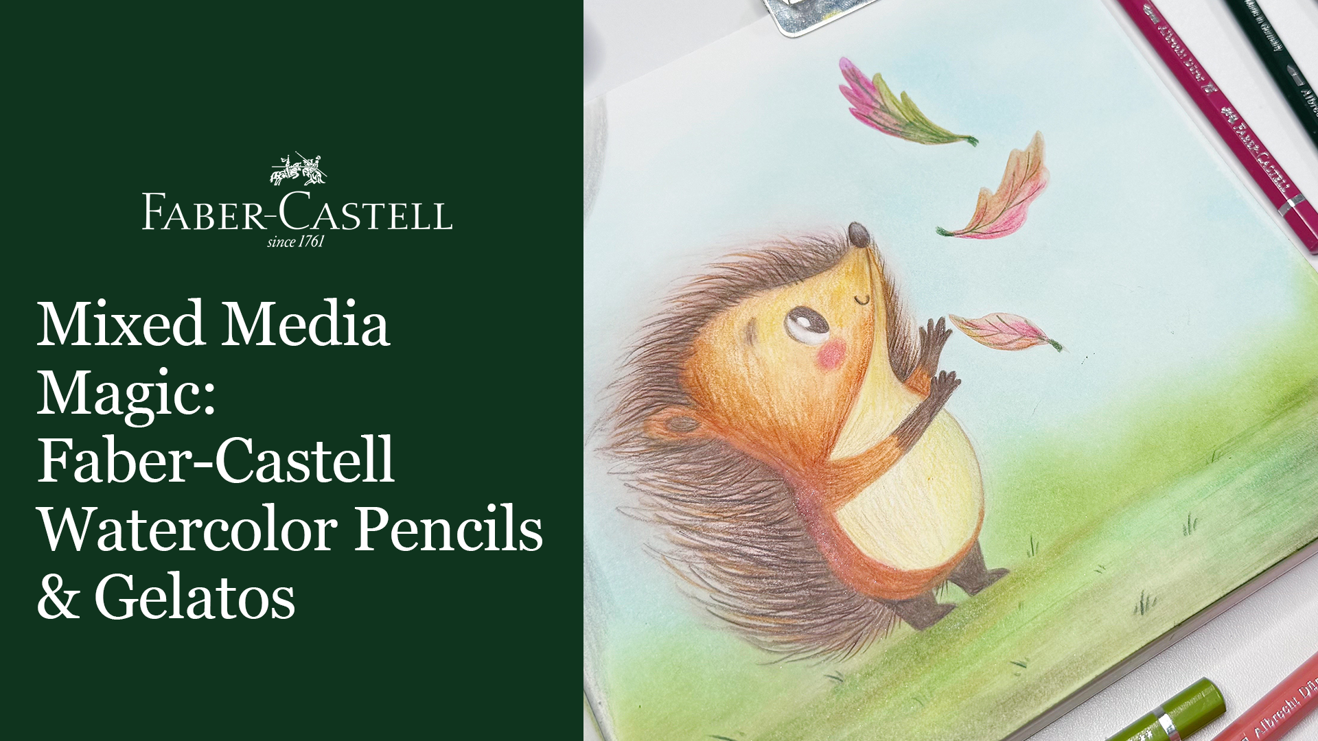 Mixed Media Magic: Faber-Castell’s Watercolor Pencils & Gelatos