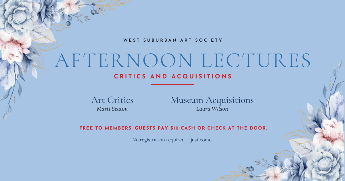 Afternoon Lectures: Critics and Acquisitions