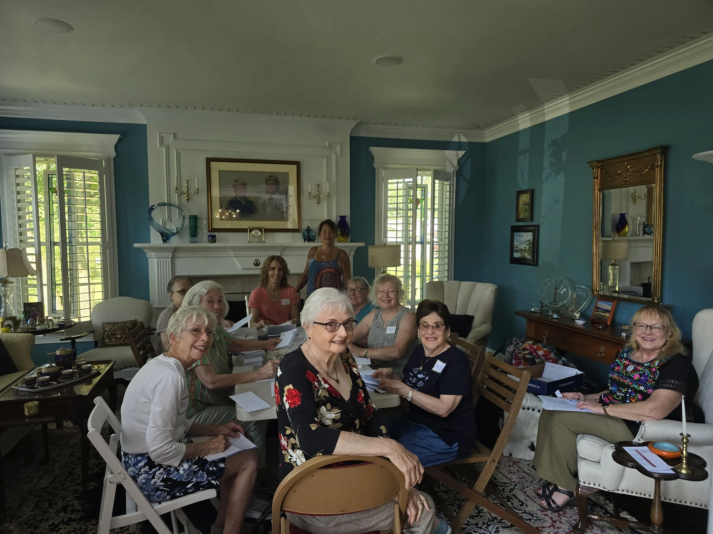 Team preparing the Membership mailing