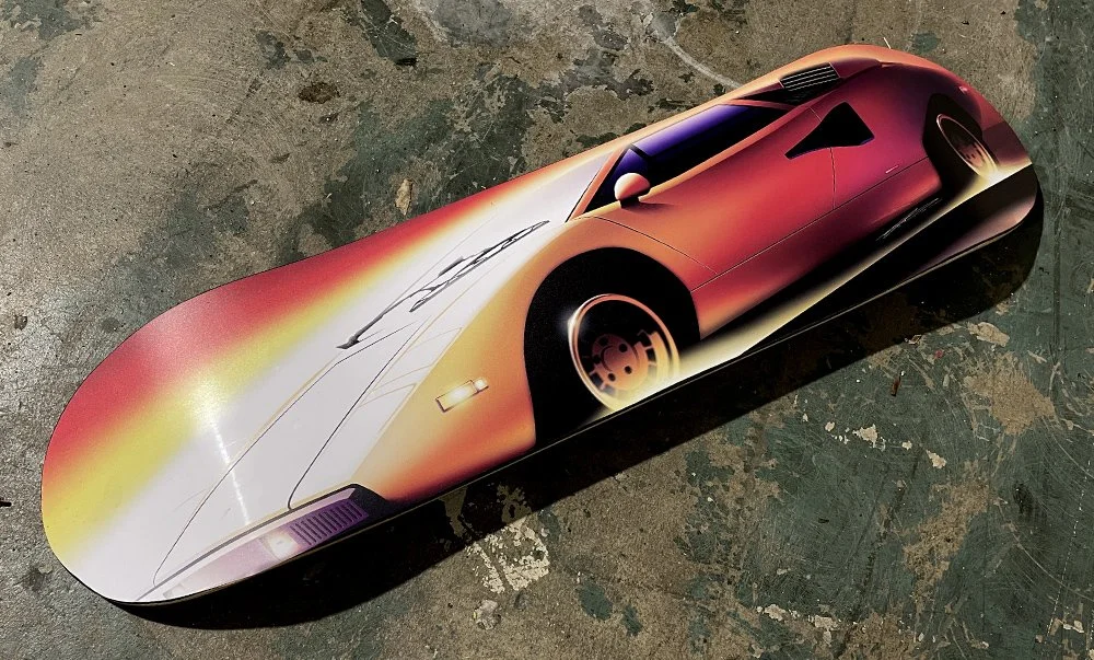 countach skatedeck wall art
