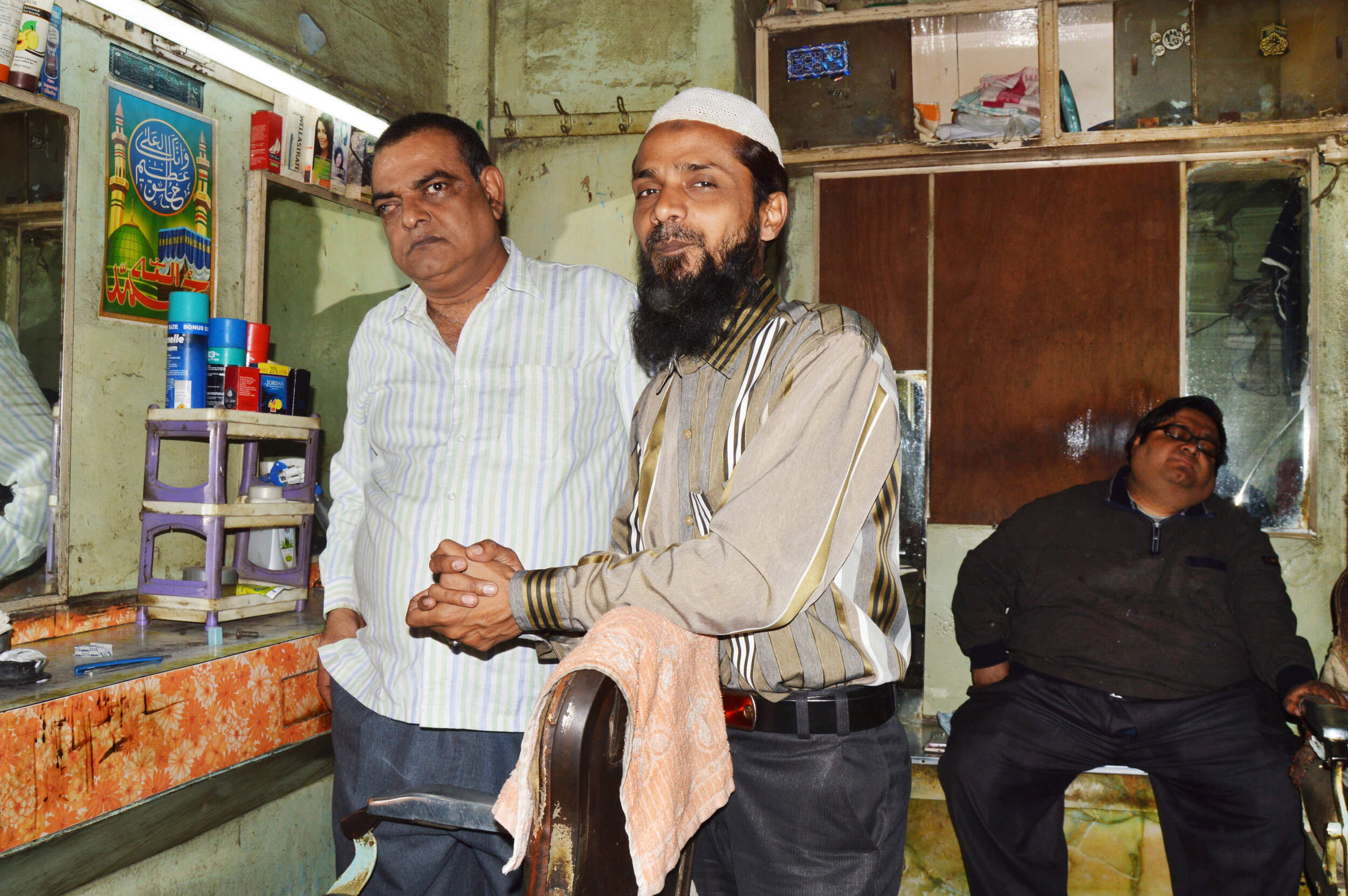  Barbershop in Old Delhi.  