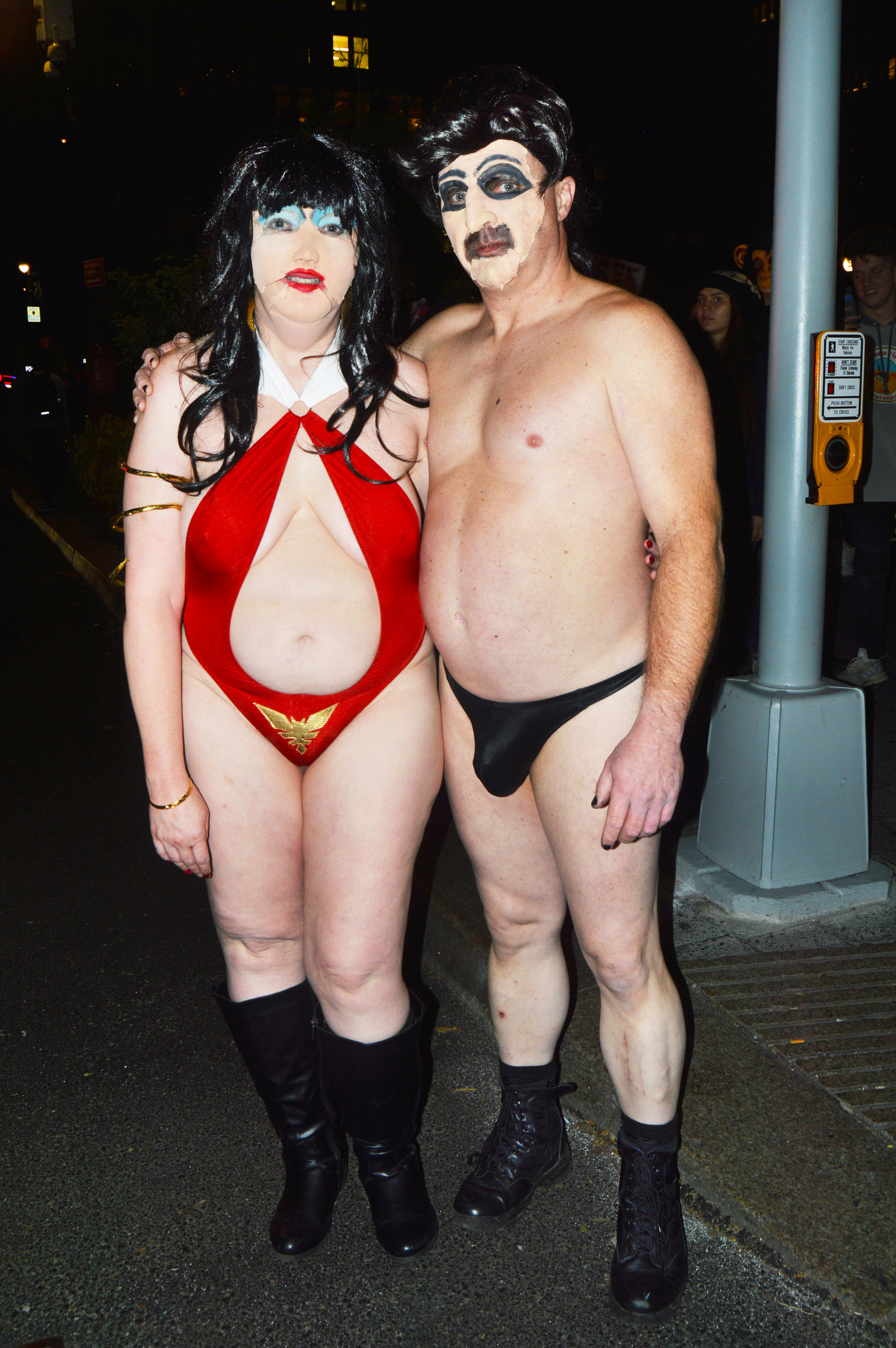  Halloween couple at Union Square.  