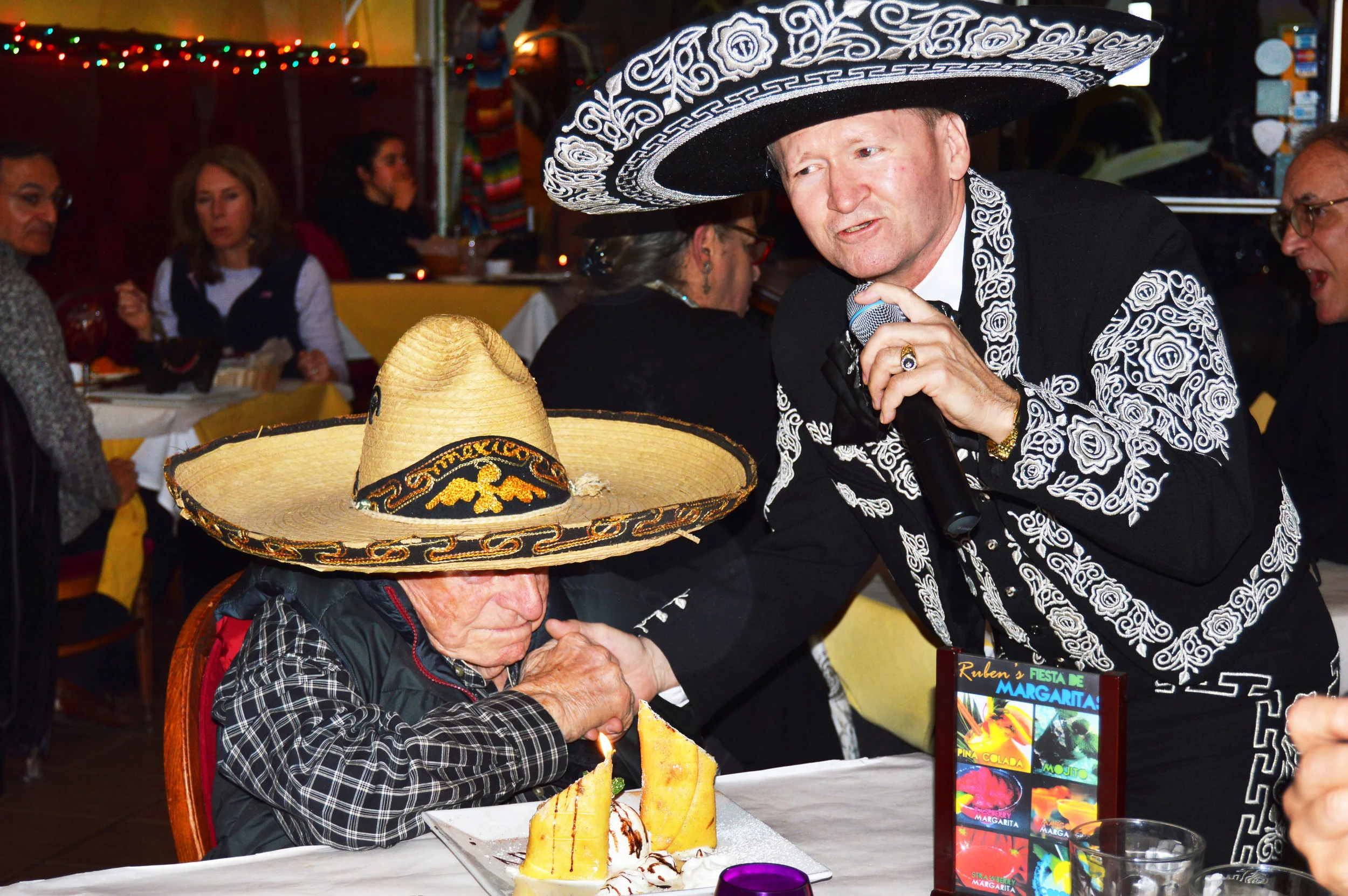  A birthday serenade at Ruben’s Mexican Cafe.  
