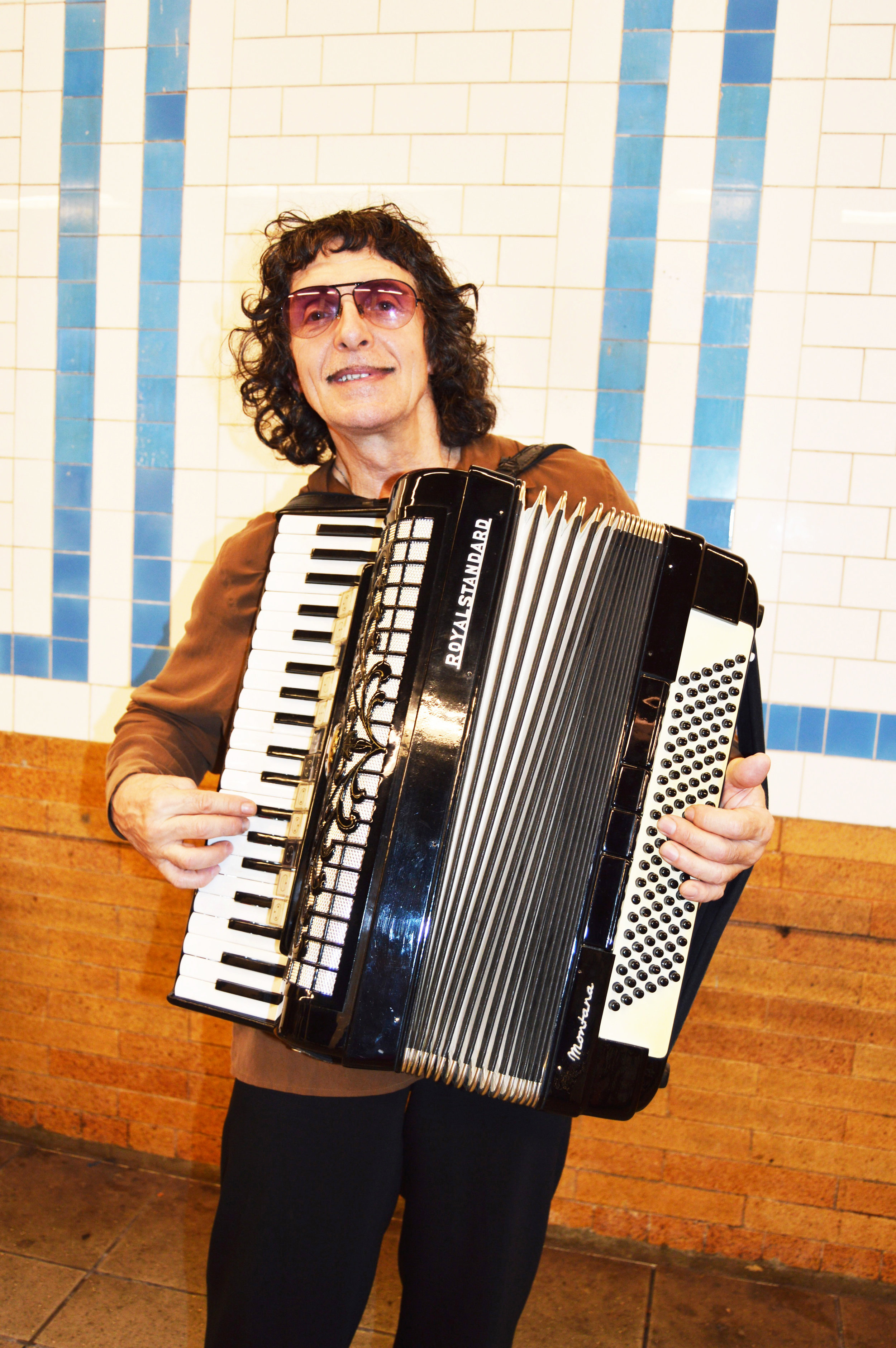  Russian accordionist near Columbia University. 