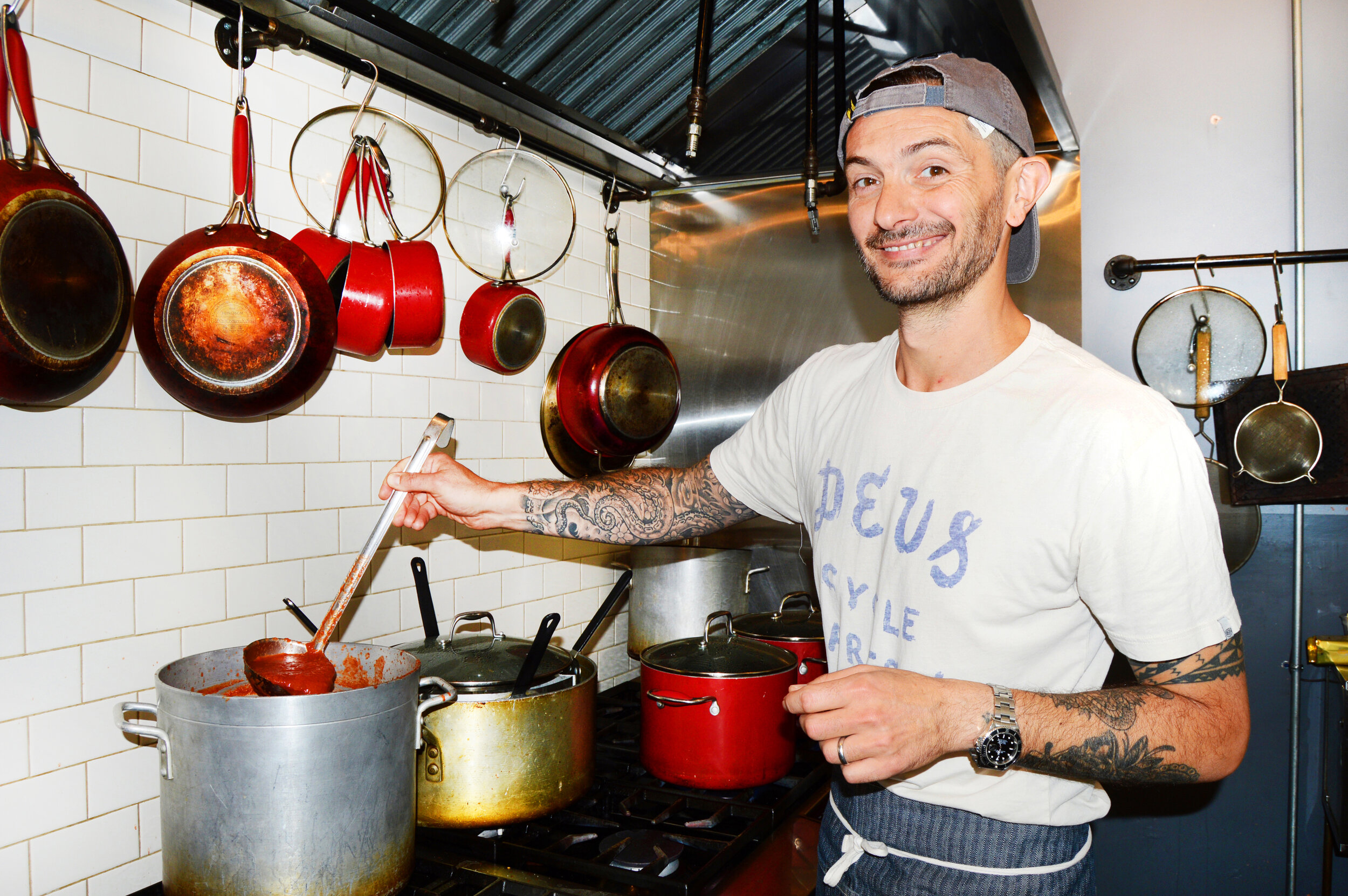  Gabriele Corcos, chef and owner of  the Tuscan Gun in Brooklyn.  