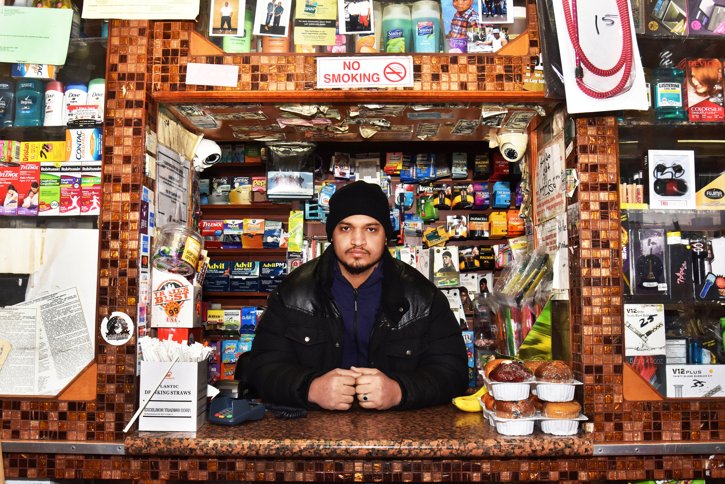  Shahab Mothena, co-owner of Amir Deli in Brooklyn. 