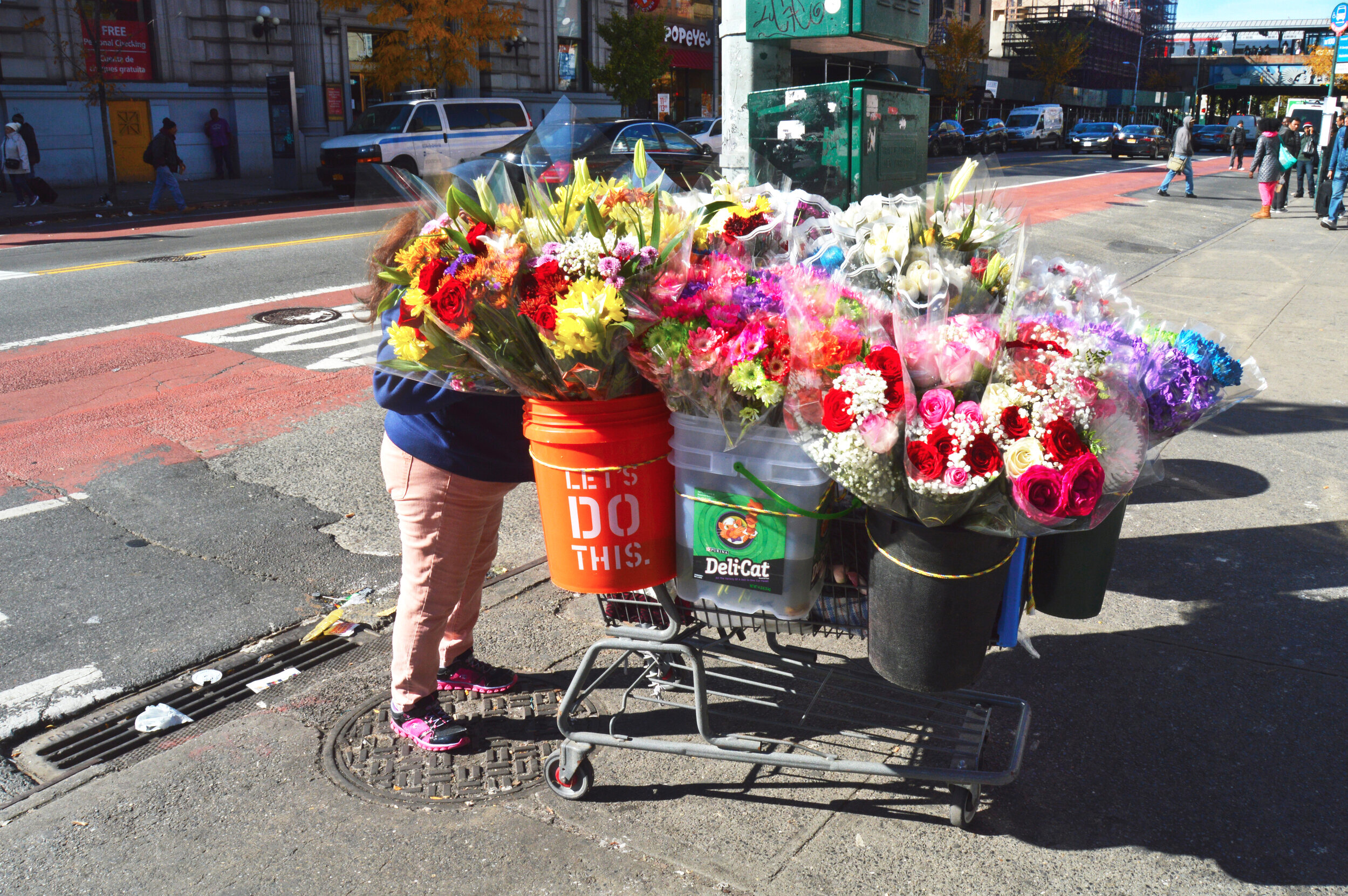  Flower saleswoman in Harlem. 