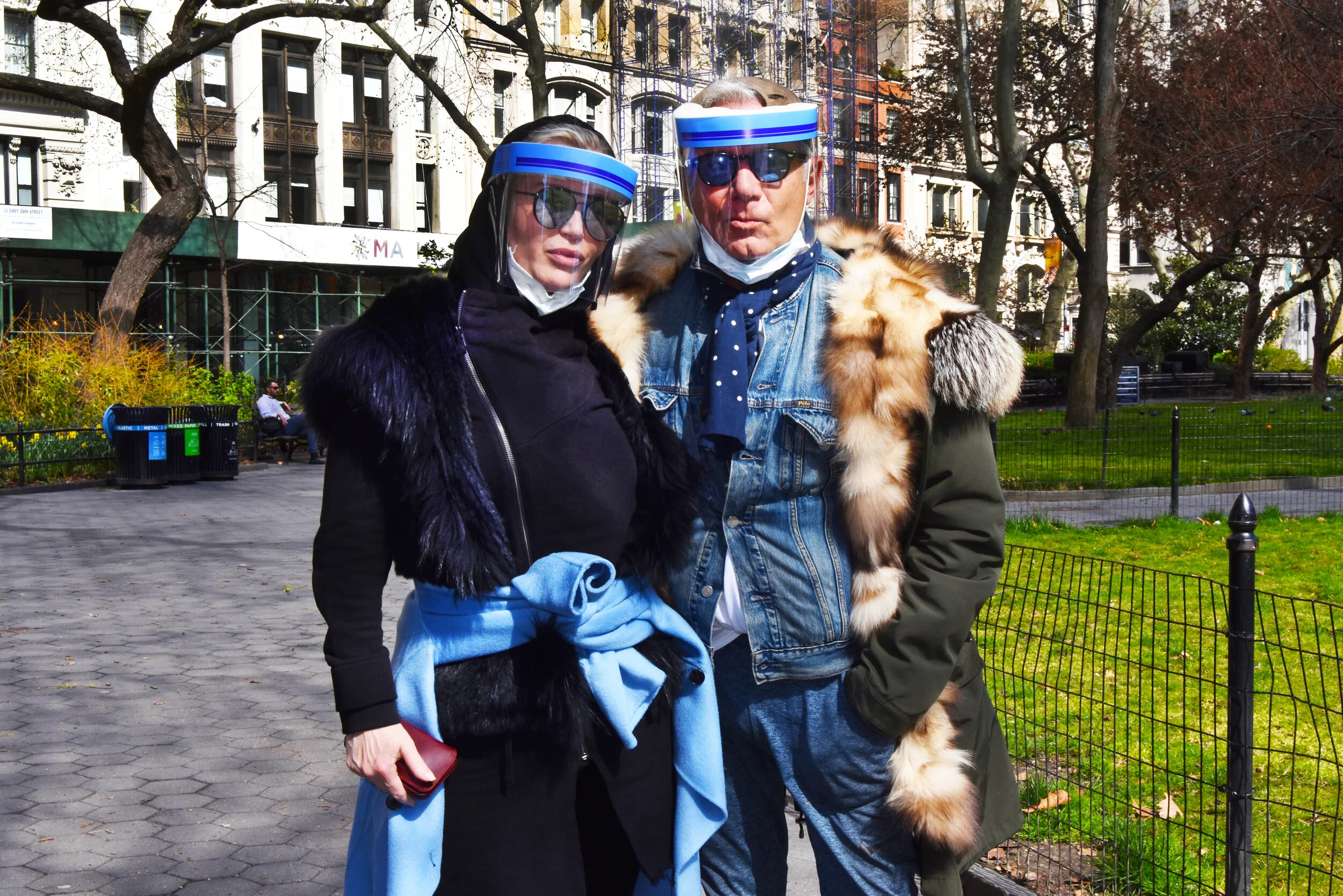  Couple in Madison Square Park. 