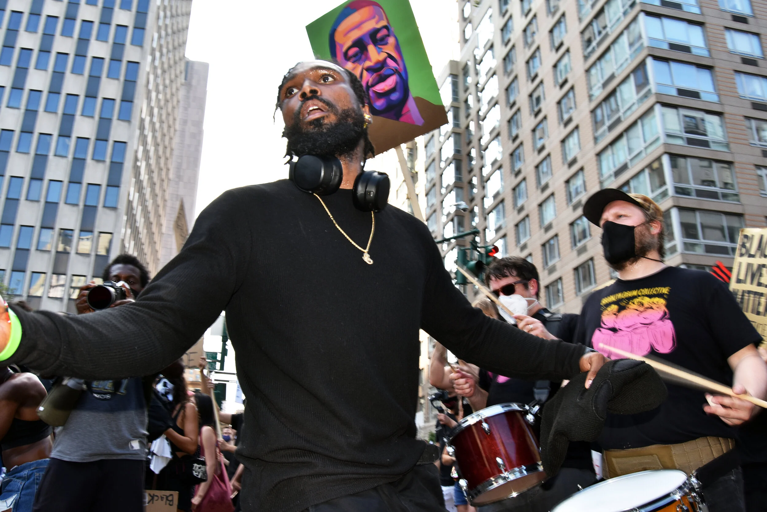  Justice for George Floyd march near Foley Square. 