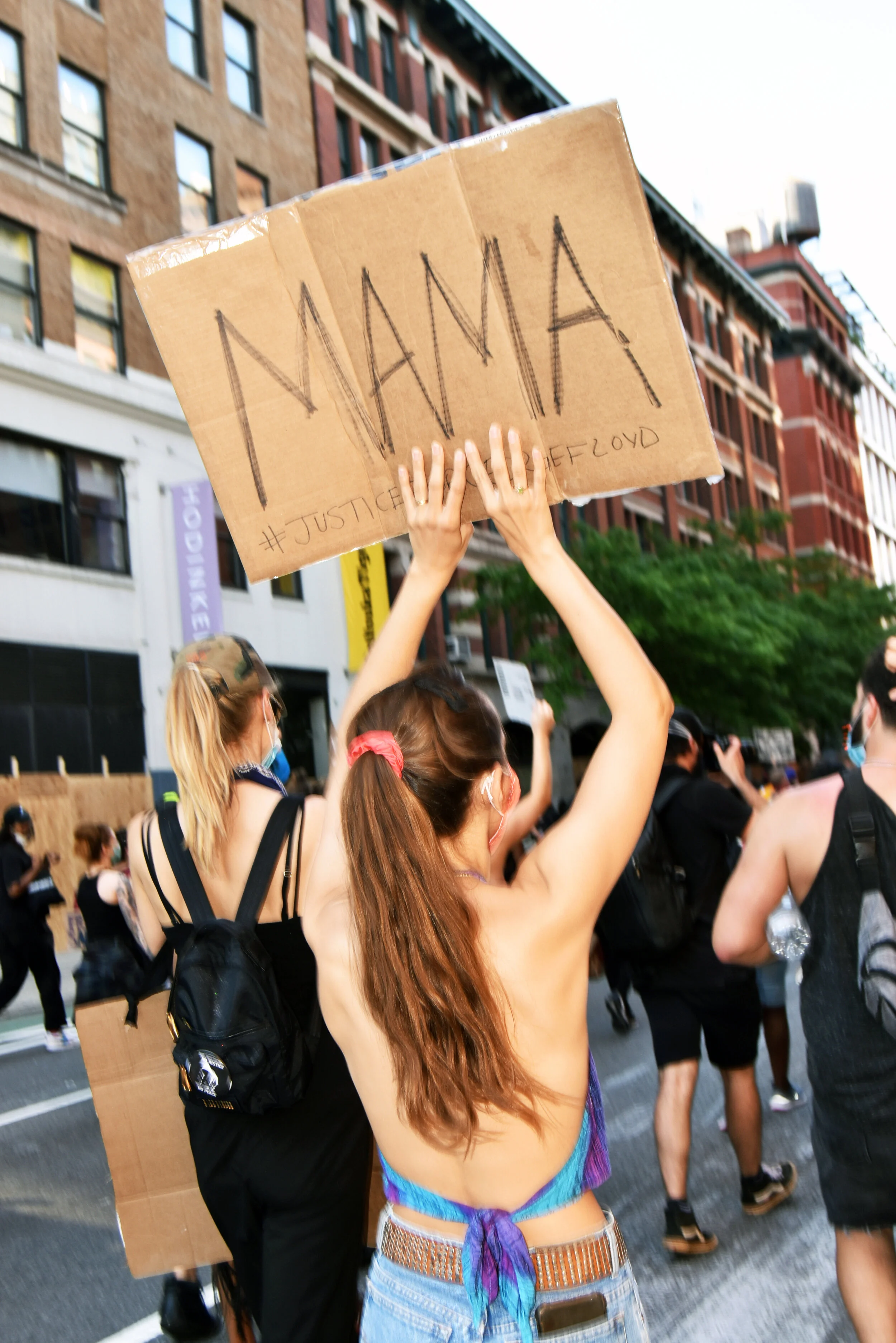  BLM march after George Floyd’s death. 
