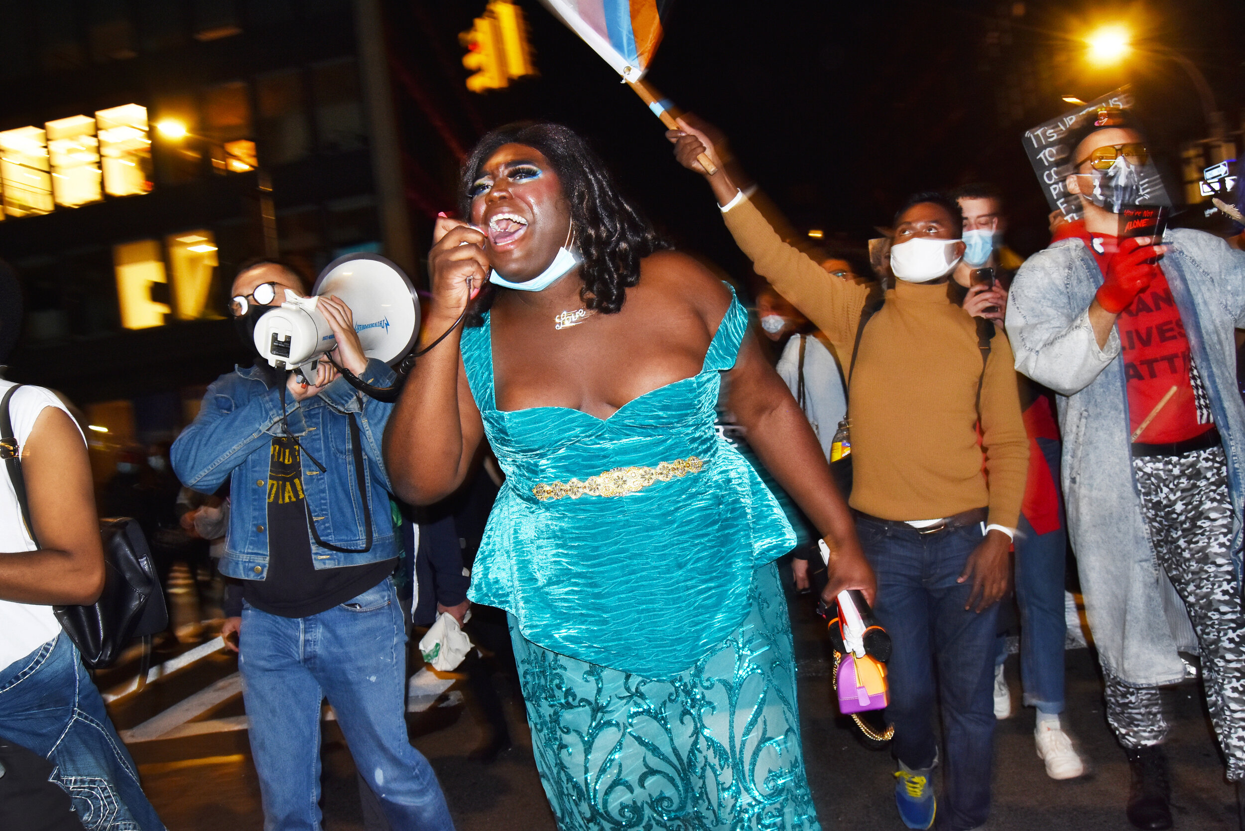  Black Trans Lives Matter rally on Lafayette Street.  