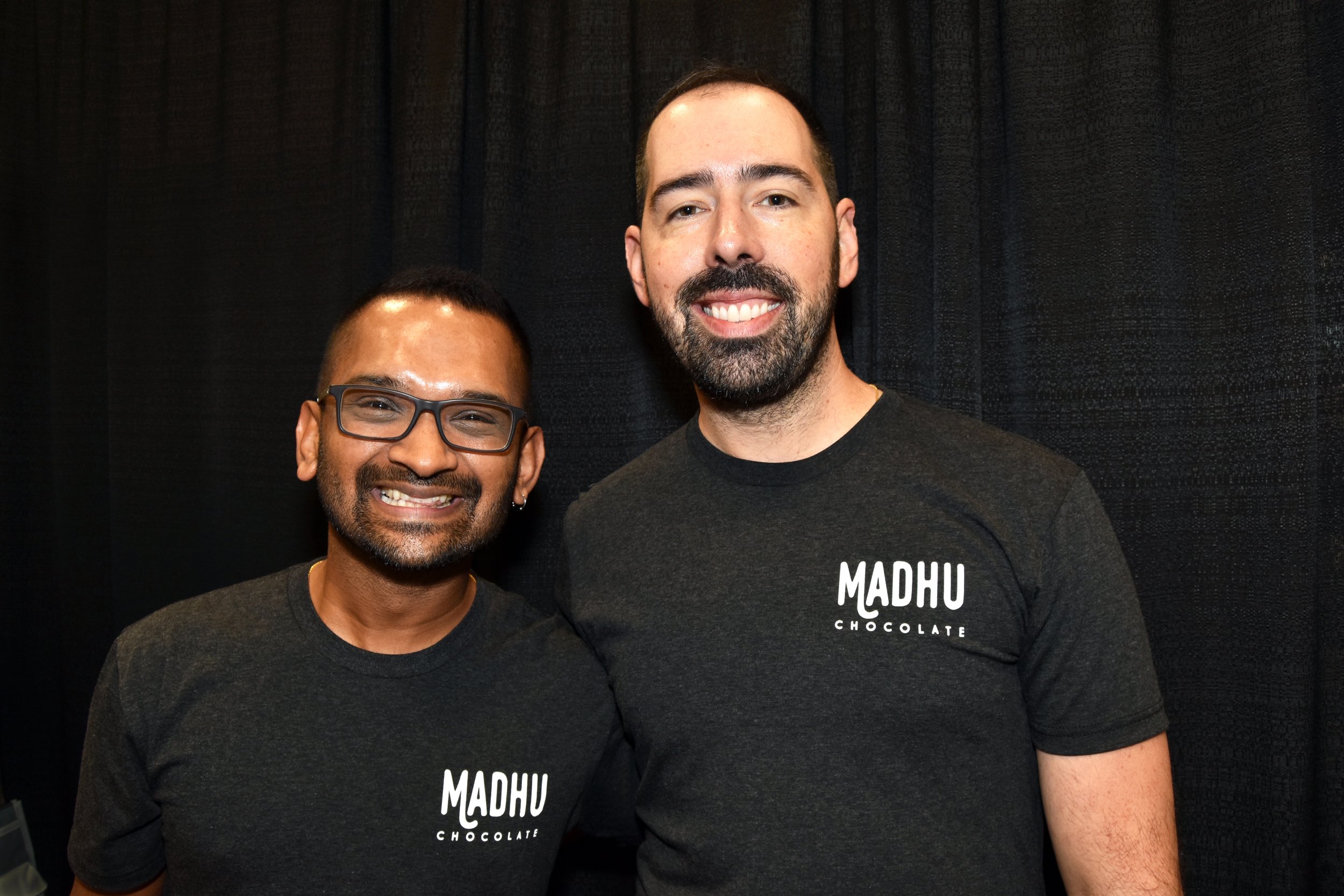  Madhu Chocolate co-founders Harshit Gupta and Elliott Curelop. 