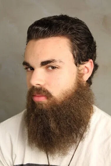 Finished custom facial hair