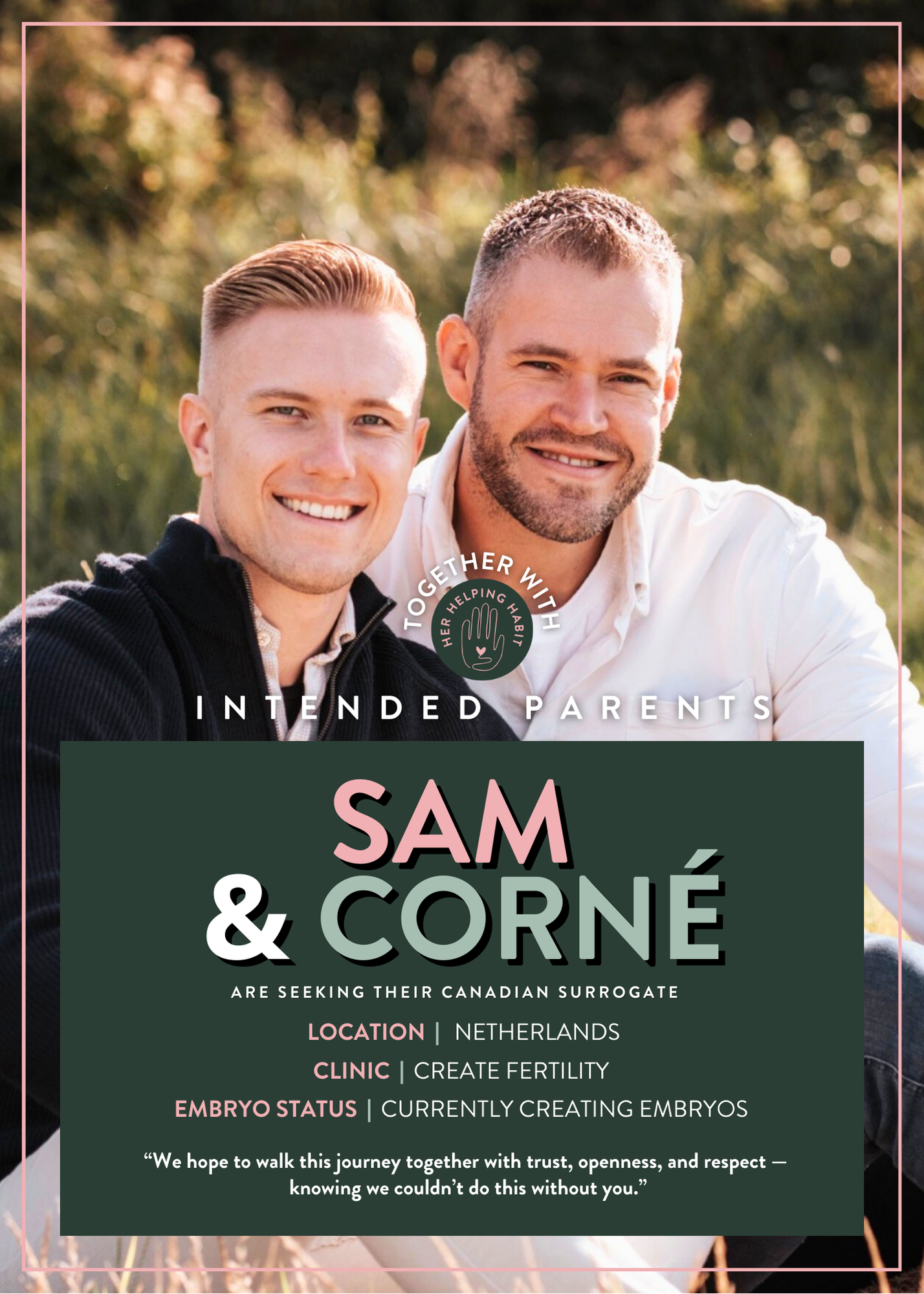 Sam & Corne Seek Surrogate