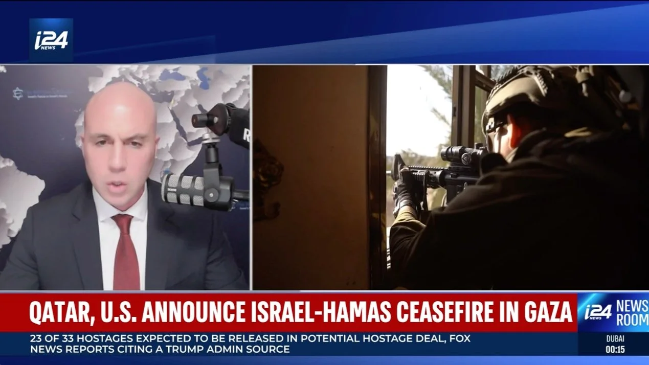 BENJAMIN ANTHONY: LIVE ON I24 TV 