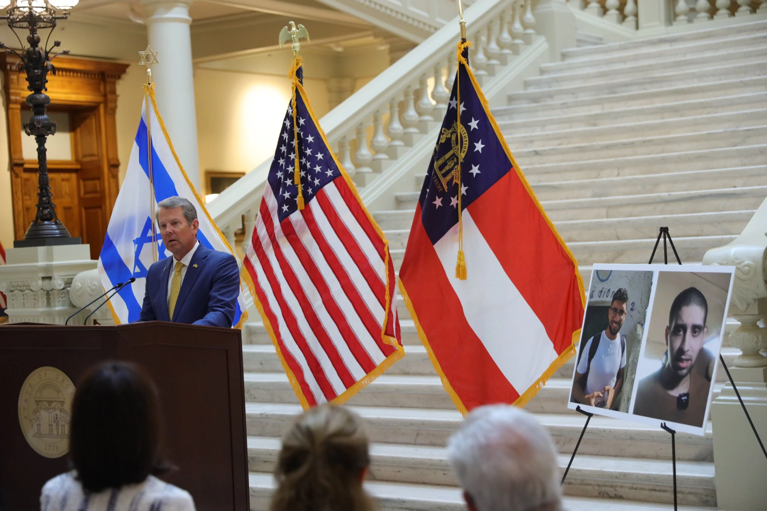 GOVERNOR OF GEORGIA HOSTS HOSTAGE BROTHER ILAY DAVID AT STATE CAPITOL