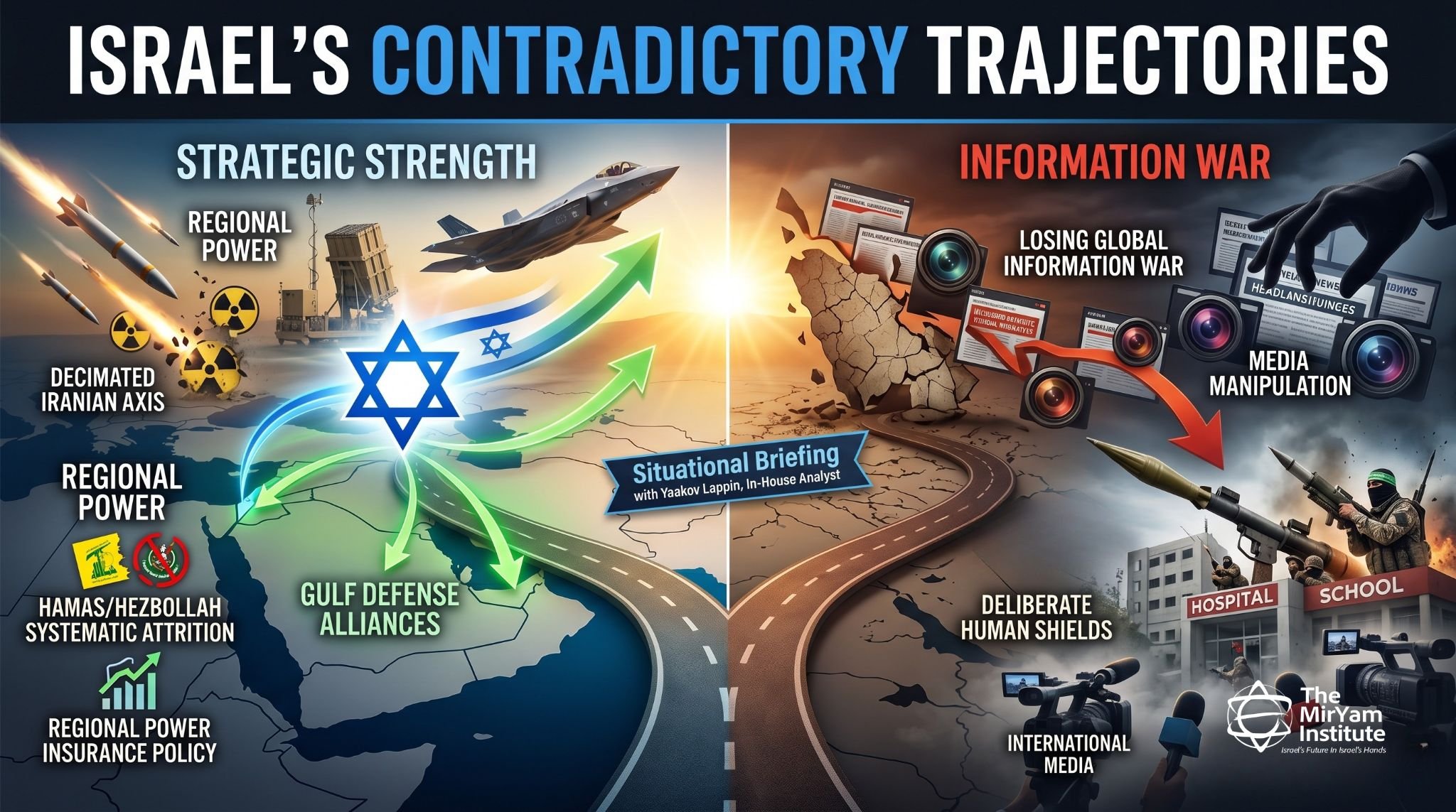 OP-ED: ISRAEL'S CONTRADICTORY TRAJECTORIES