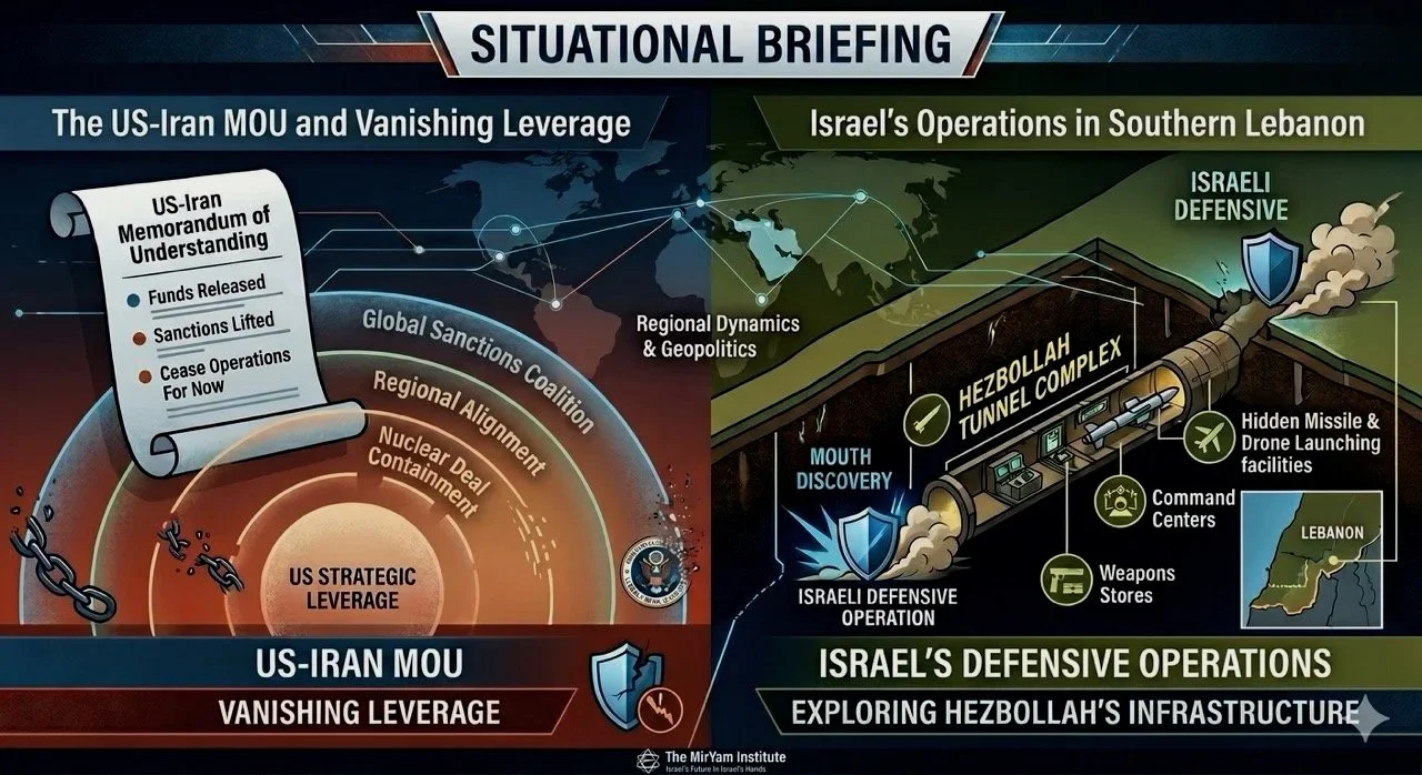 BRIEFING: THE US-IRAN MOU &amp; VANISHING REGIONAL LEVERAGE