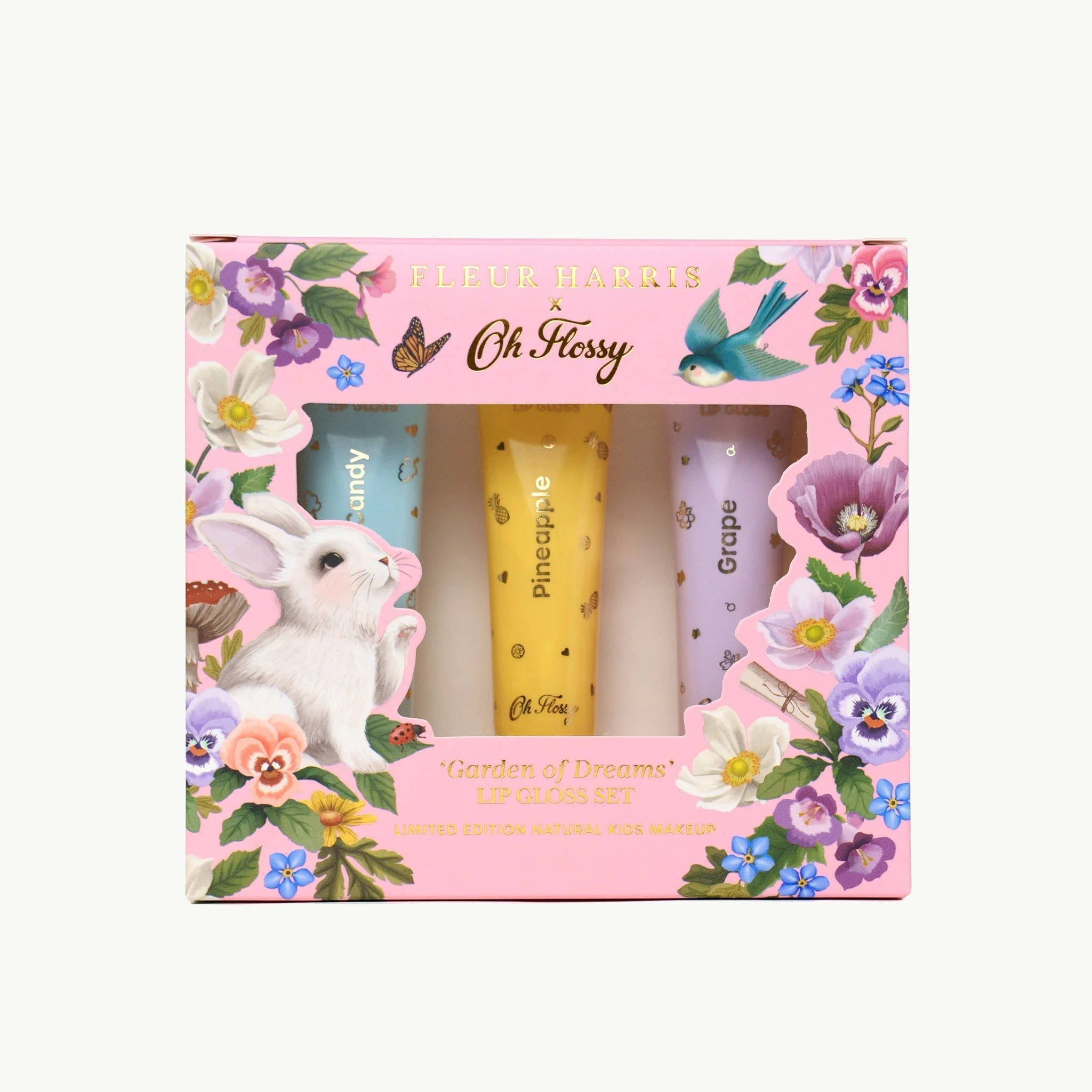 Oh Flossy X Fleur Harris - Garden of Dreams Collection Natural Lip Gloss Set