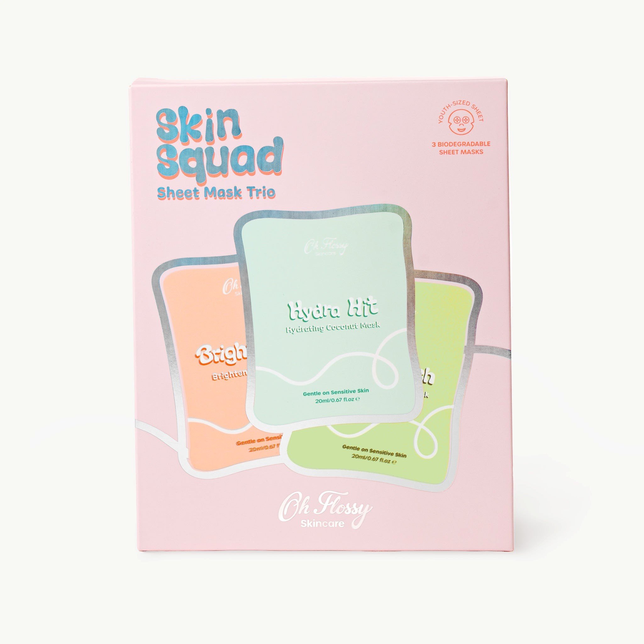 Oh Flossy Skincare - Skin Squad Sheet Mask Trio