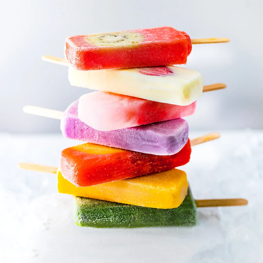 Fresh Fruit Ice Cream Popsicles - Pop Box (CELEBRATION PACK - 24 POPS)