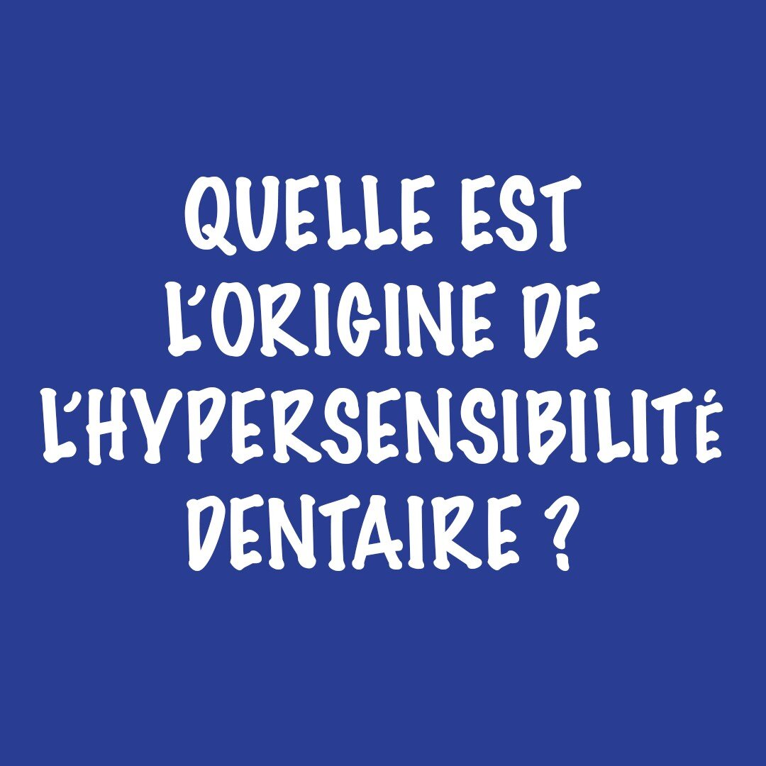 QUELLE EST L&rsquo;ORIGINE DE L&rsquo;HYPERSENSIBILIT&Eacute; DENTAIRE ? 🧐

Il existe deux causes principales &agrave; l&rsquo;hypersensibilit&eacute; dentaire. 

👉 Elle peut &ecirc;tre due &agrave; la fracture d&rsquo;un morceau d&rsquo;&eacute;ma