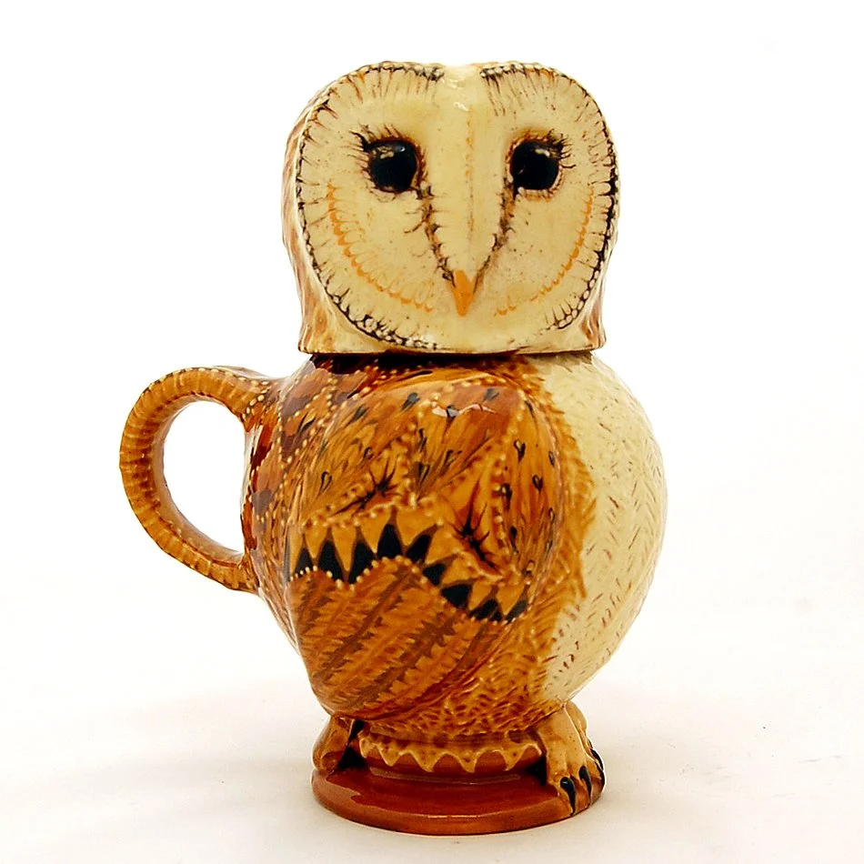 Carole Glover Owl Jug & Cup