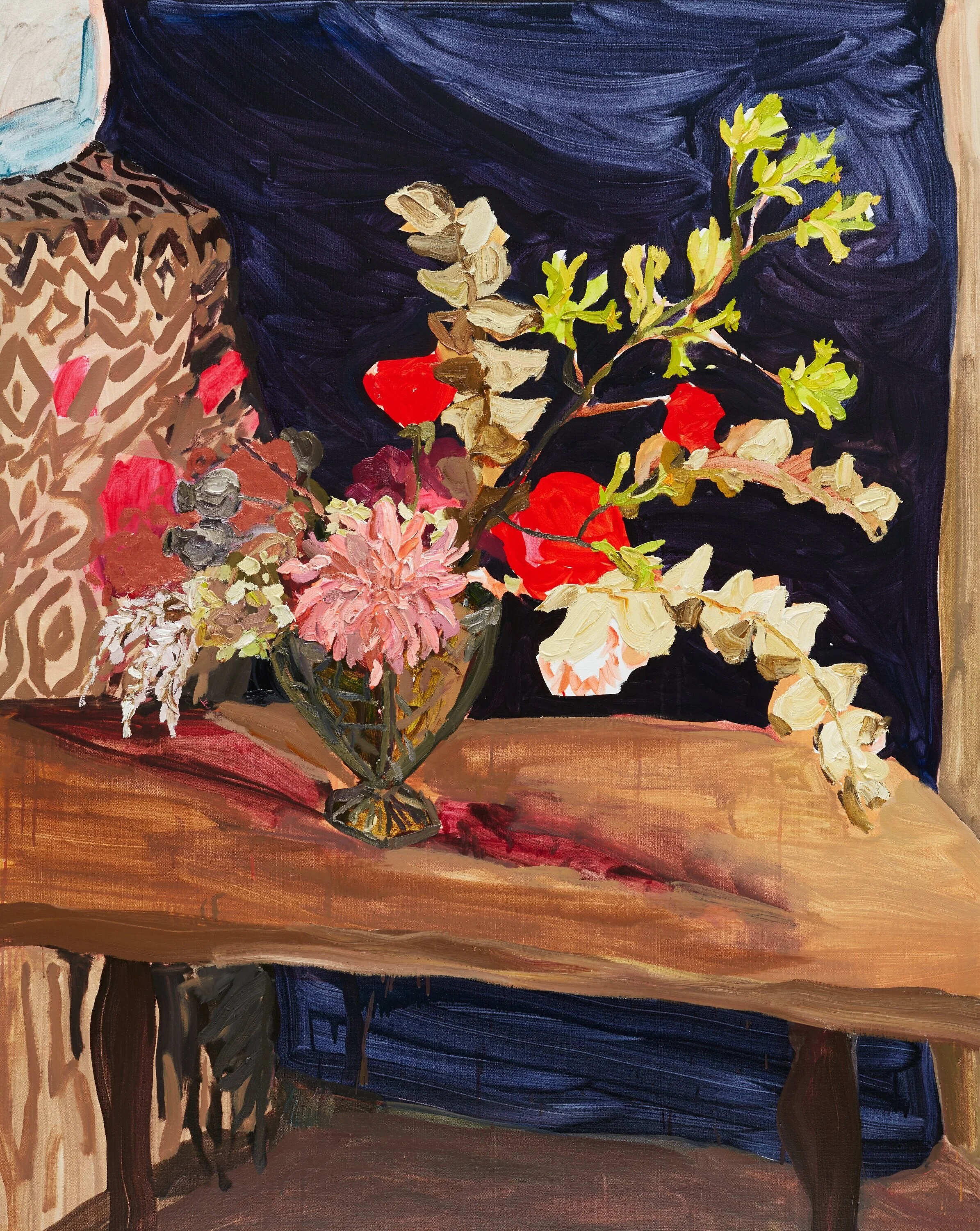 Kangaroo paw and mulla mulla with roses and dahlia