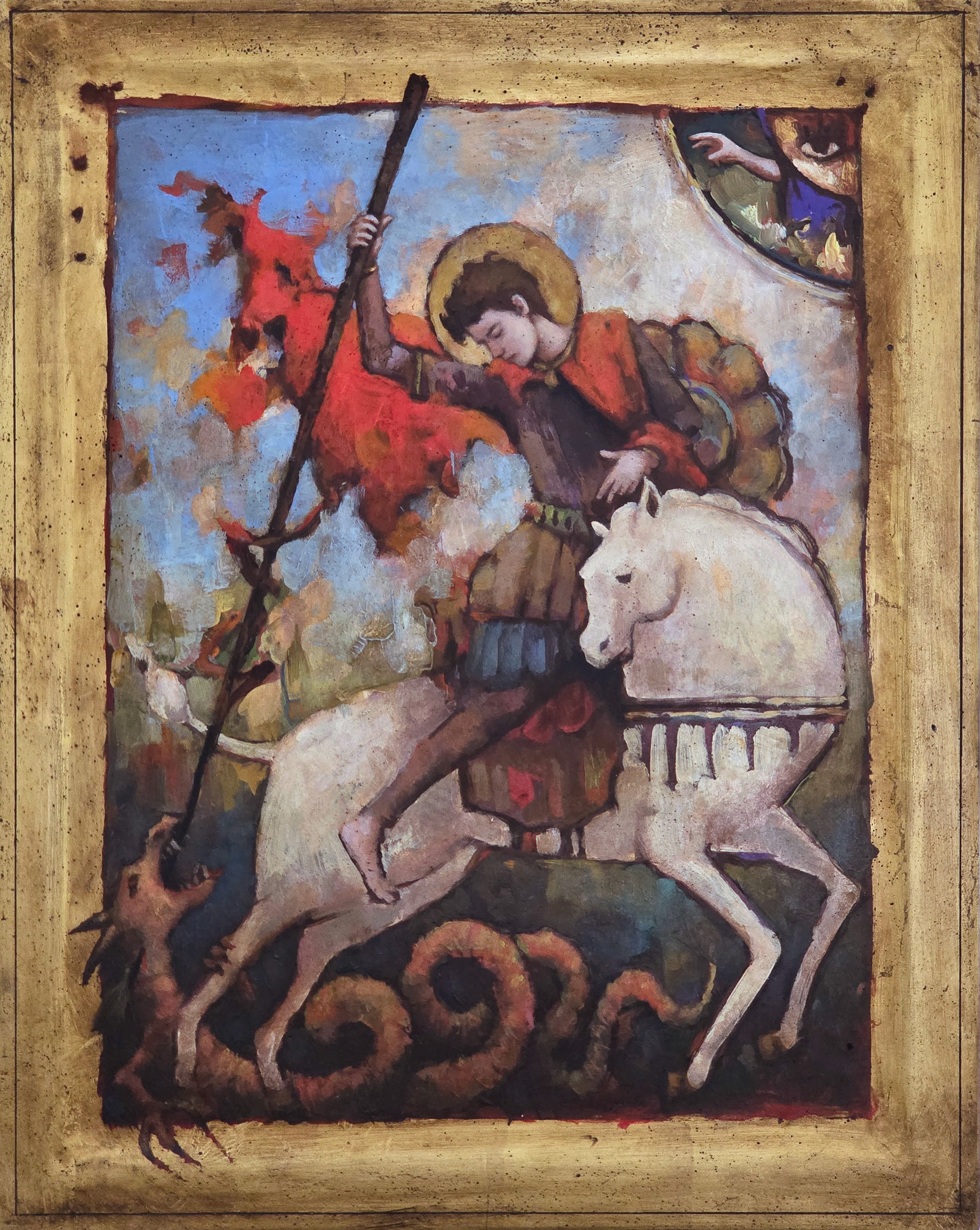Saint George Painting by Joshua Adam Risner