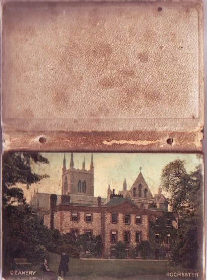HS 4052 - Booklet of Abel Morrall's Griffin Brand needles with photographic image of the Deanery, Rochester, on the cover